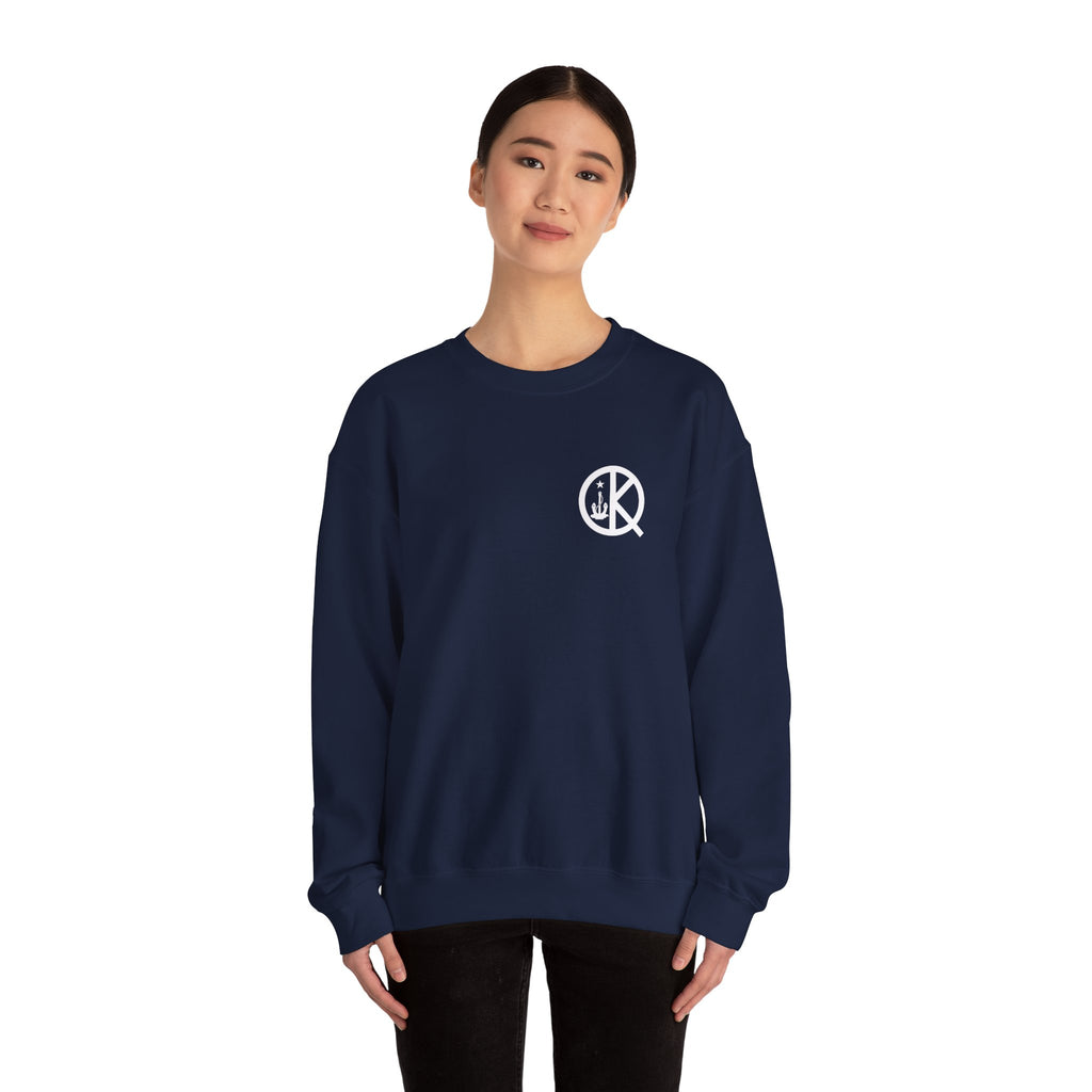 Quincy Kid Crewneck Sweatshirt With White Emblem