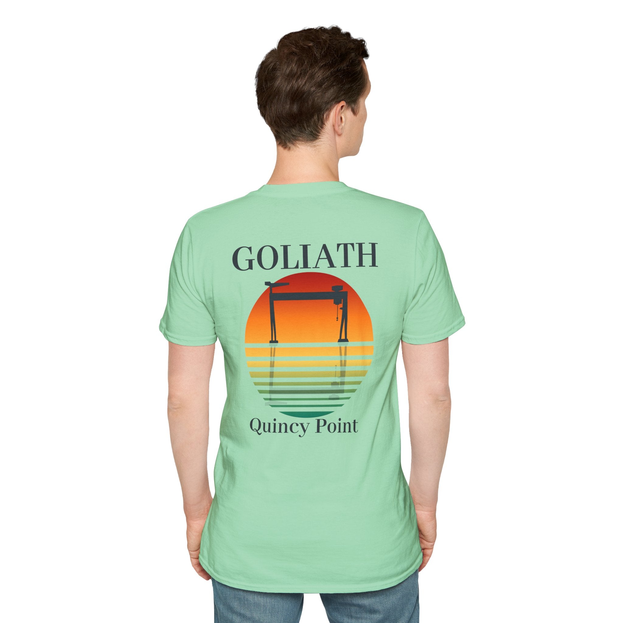 Fore River Shipyard Goliath Sunset T-shirt