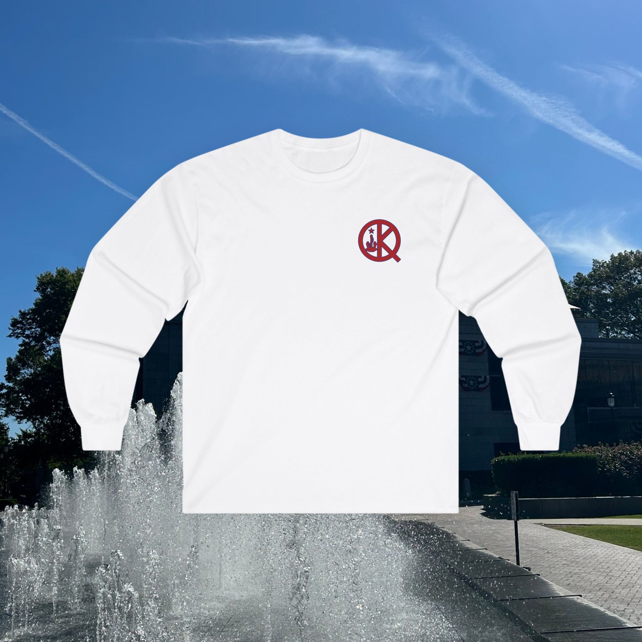 Kilroy Was Here Flag Day 75 Years of Flag Day Long Sleeve Tee