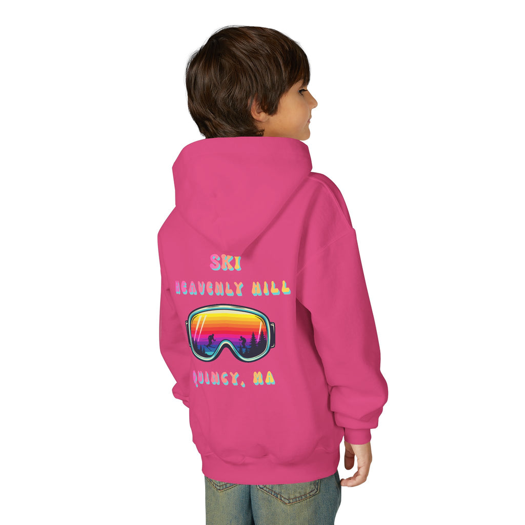 Ski Heavenly Hill Youth Softstyle Hoodie- QK Logo