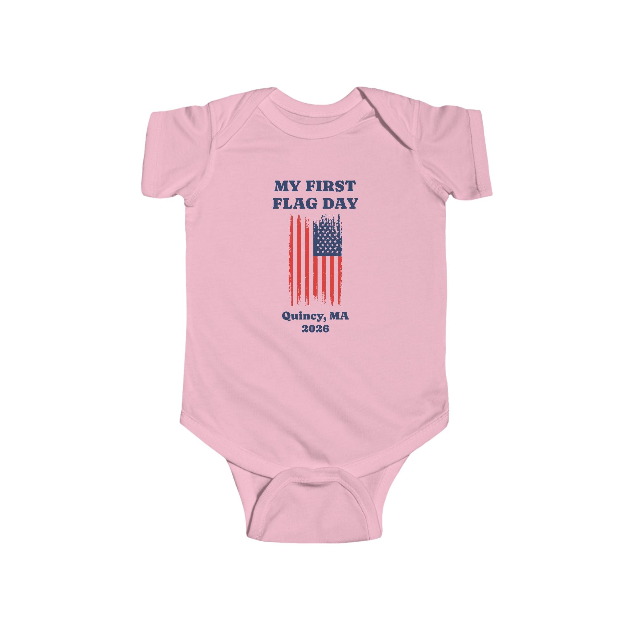 My First Flag Day Onesie — Quincy Flag Day Baby Bodysuit