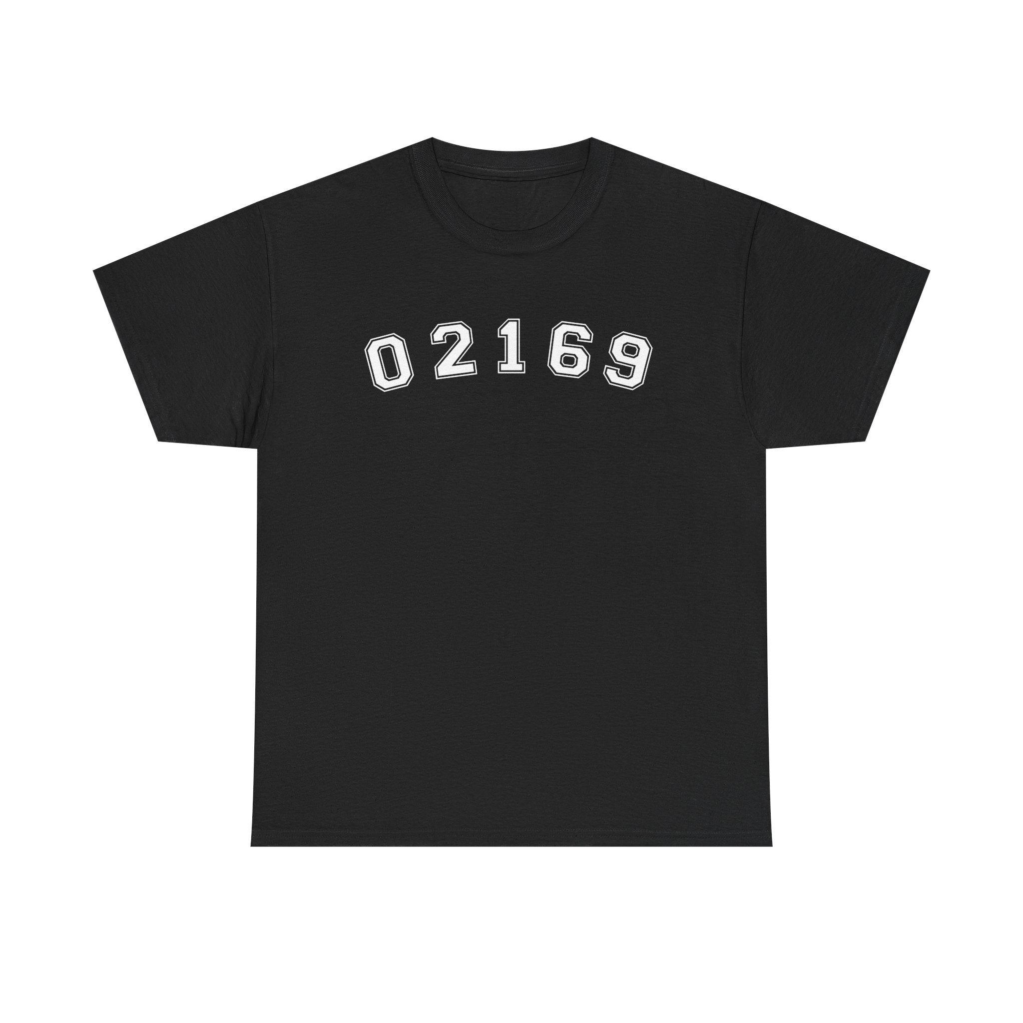 02169- Quincy Zip Code T-shirt White Text