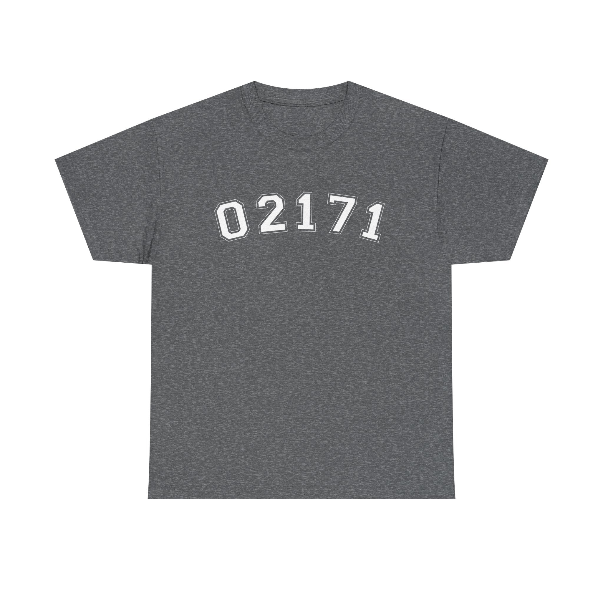 02171- Quincy Zip Code T-shirt White Text