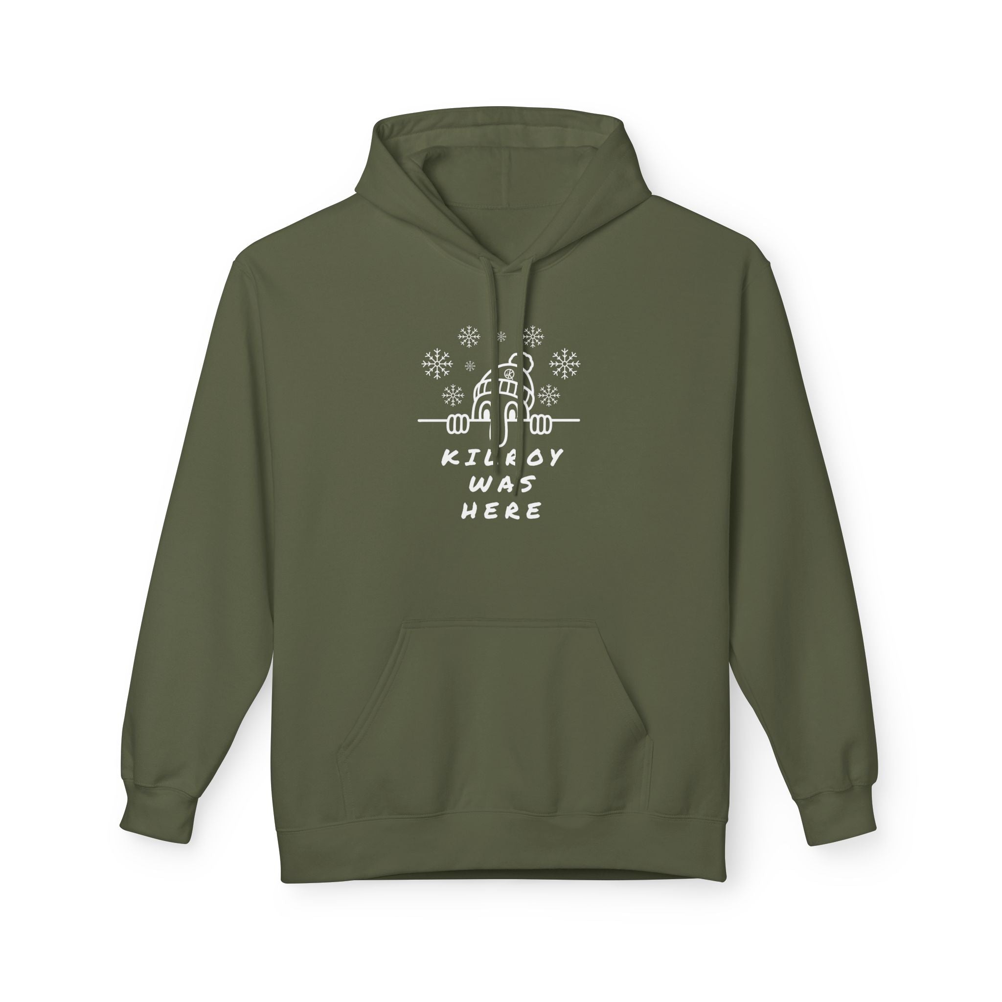 Kilroy Was Here Winter White Front Softstyle Hoodie