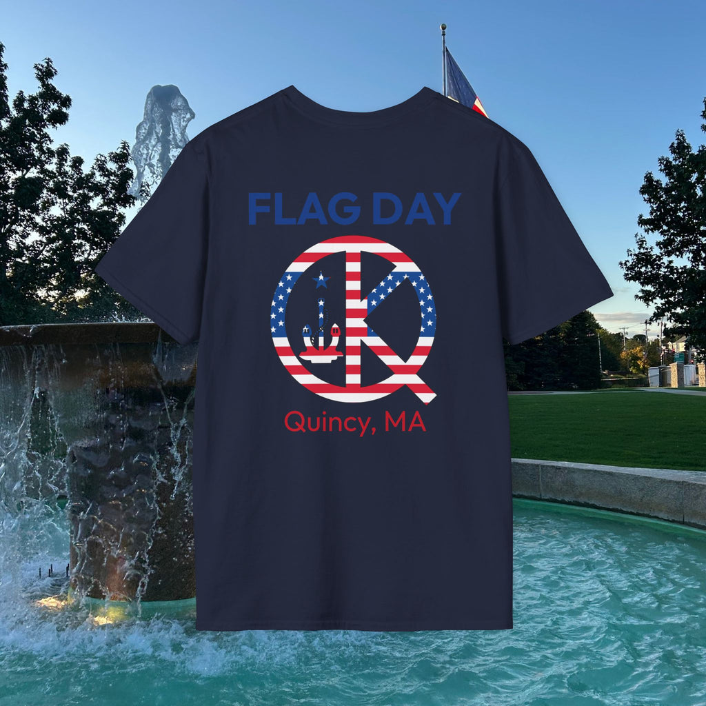 Quincy Kid Flag Logo- Flag Day T-Shirt