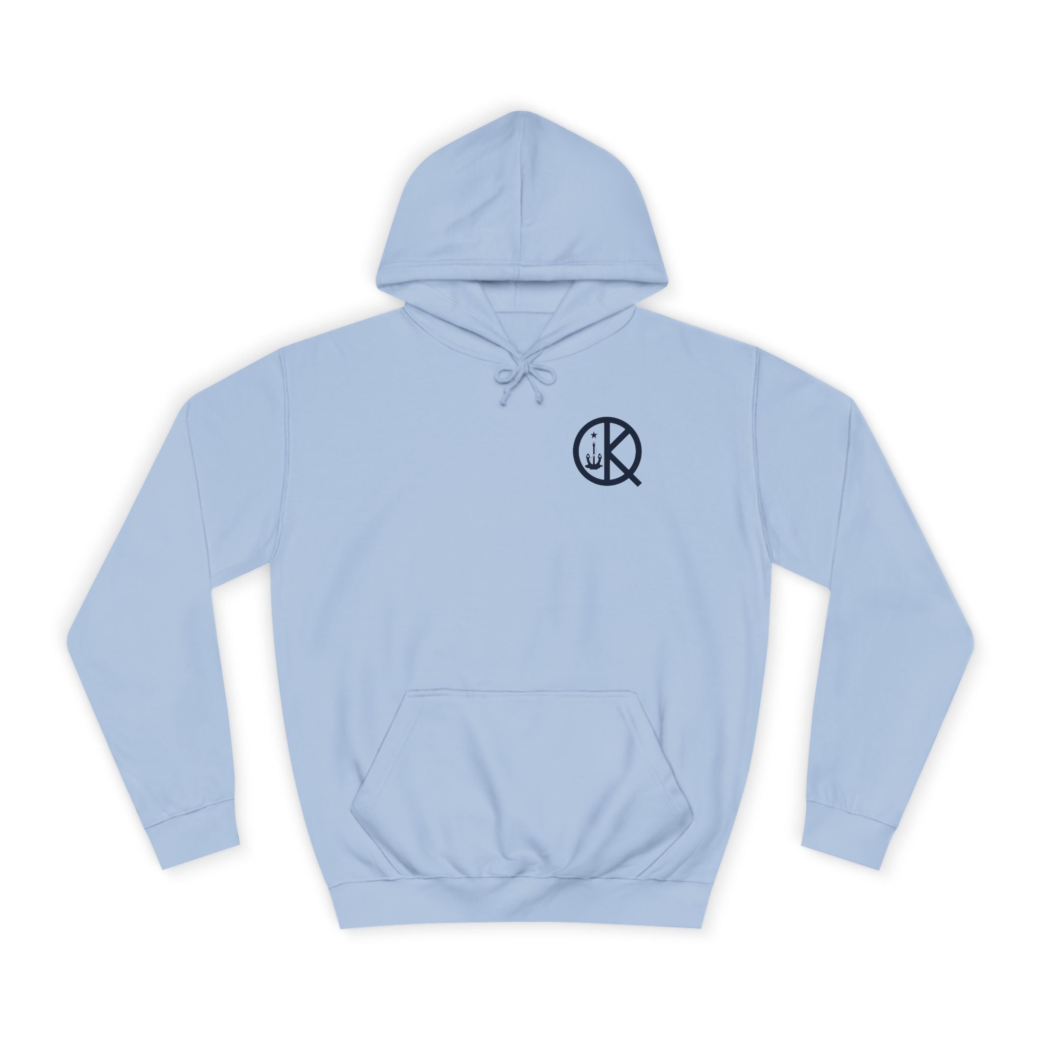 Quincy Kid Hoodie with Emblem- Navy