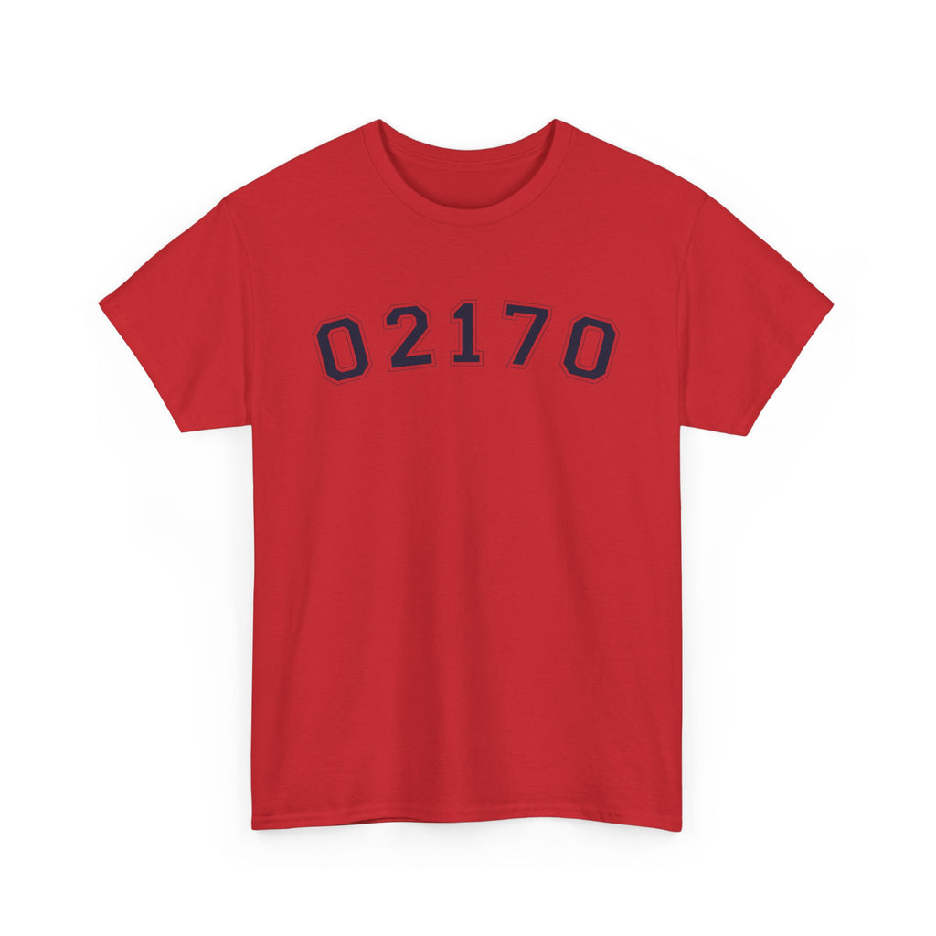 02170- Quincy Zip Code T-shirt Navy Text