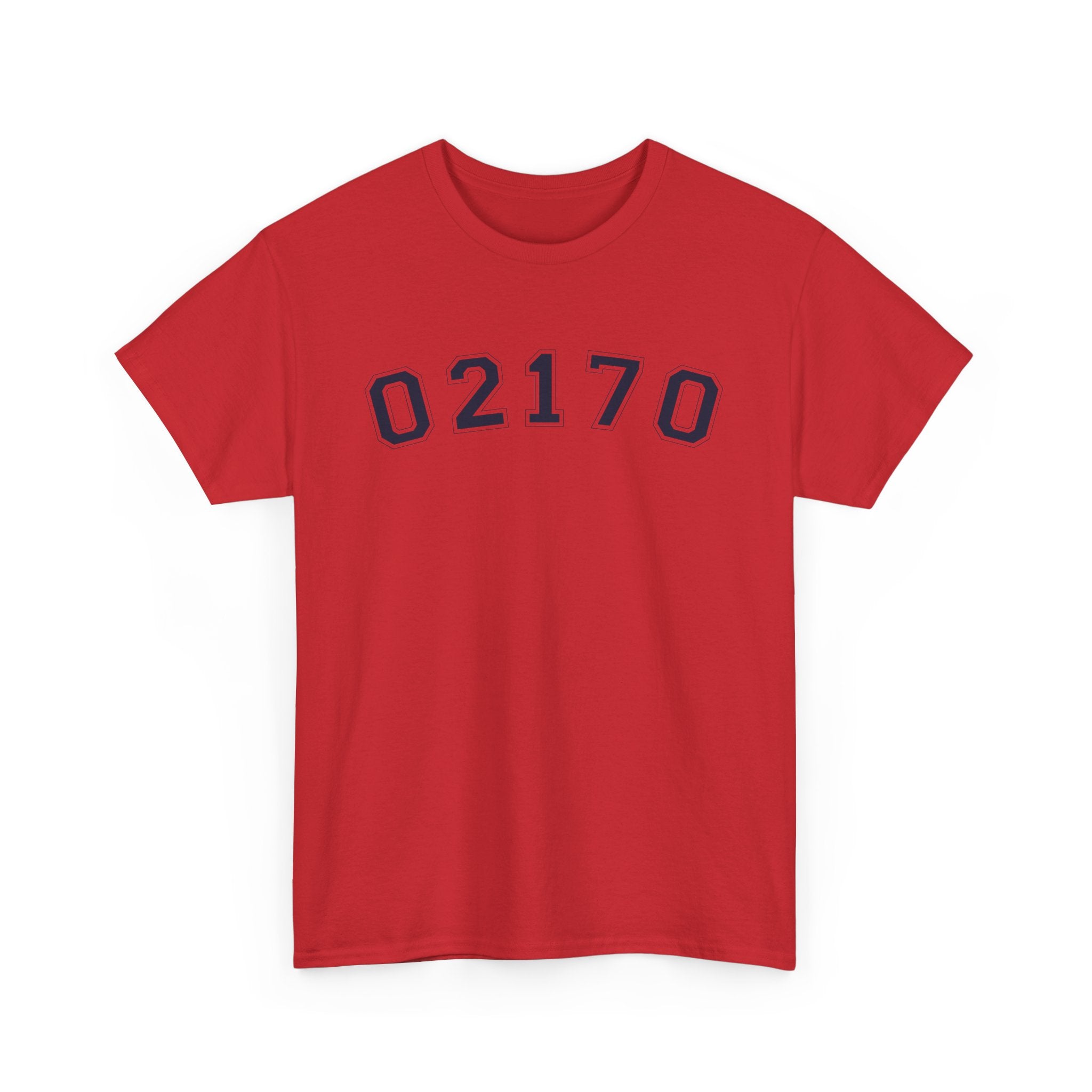02170- Quincy Zip Code T-shirt Navy Text