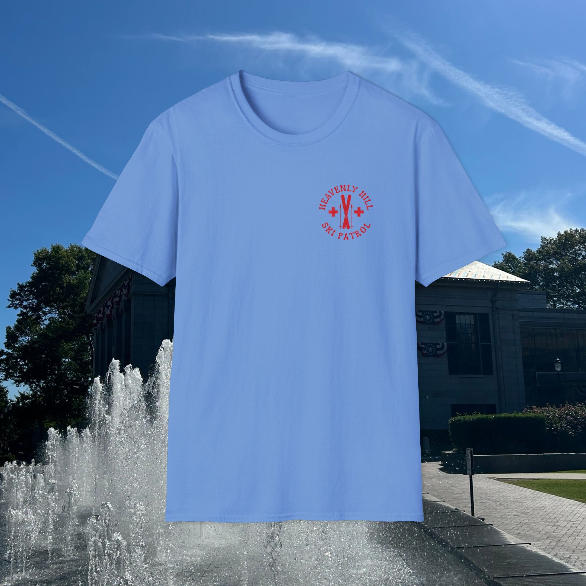 Distressed Heavenly Hill Ski Patrol T-shirt