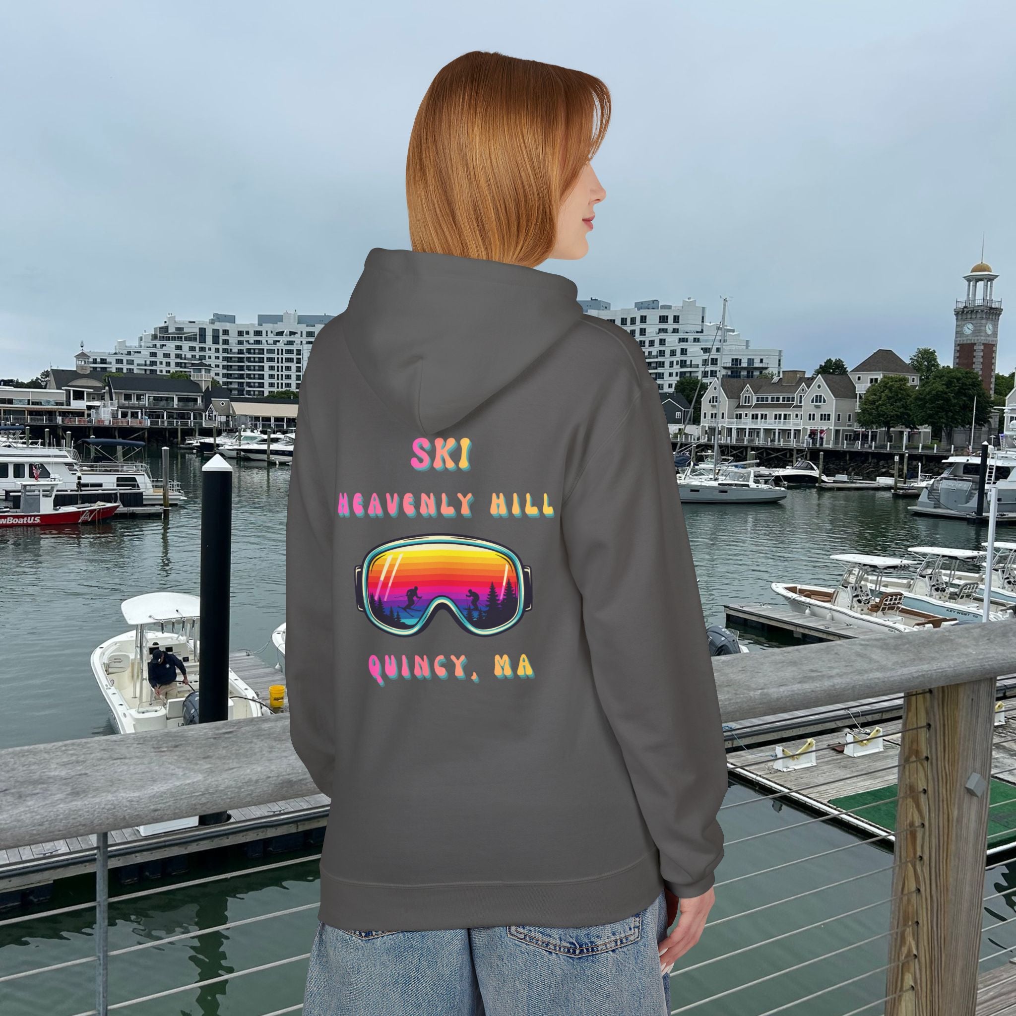Ski Heavenly Hill Softstyle Hoodie- QK Logo