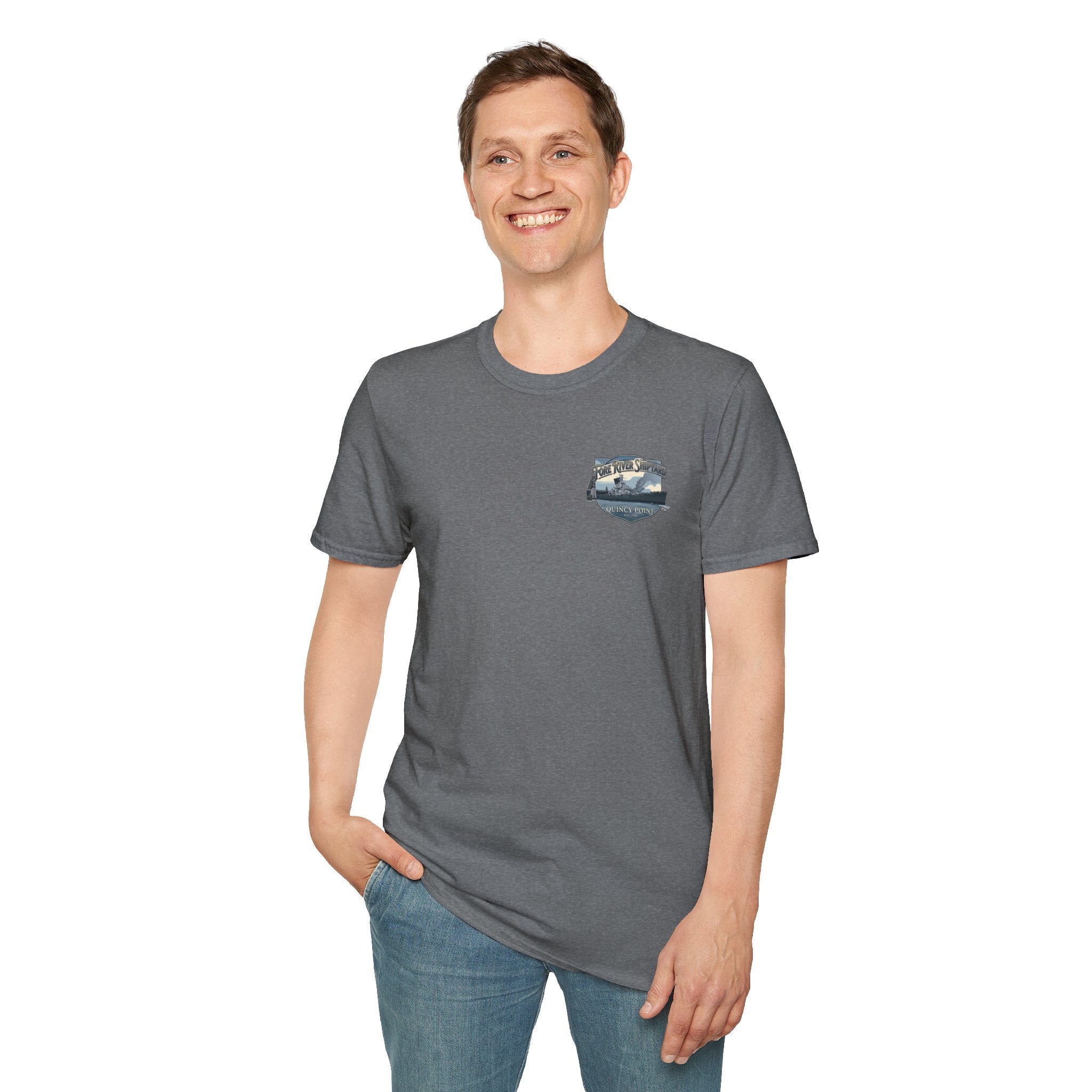 USS Massachusetts Fore River Shipyard T-Shirt