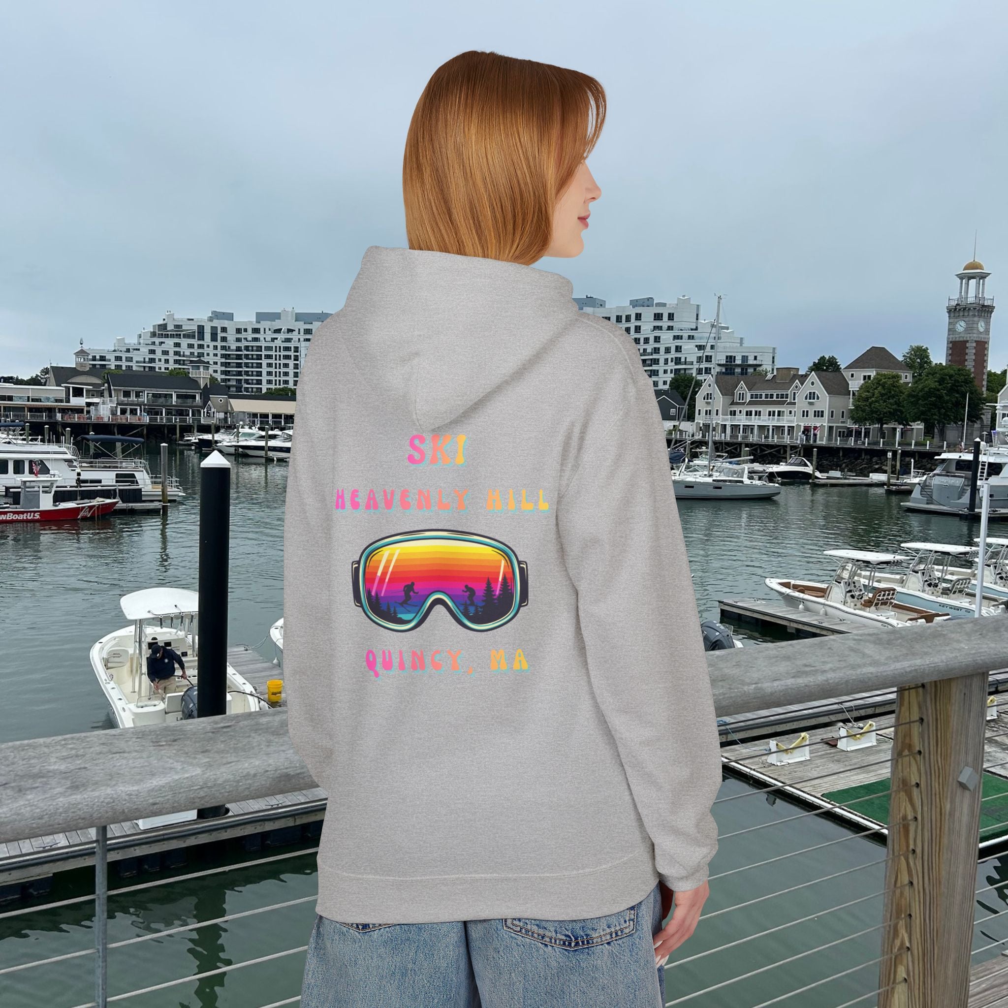 Ski Heavenly Hill Softstyle Hoodie- QK Logo