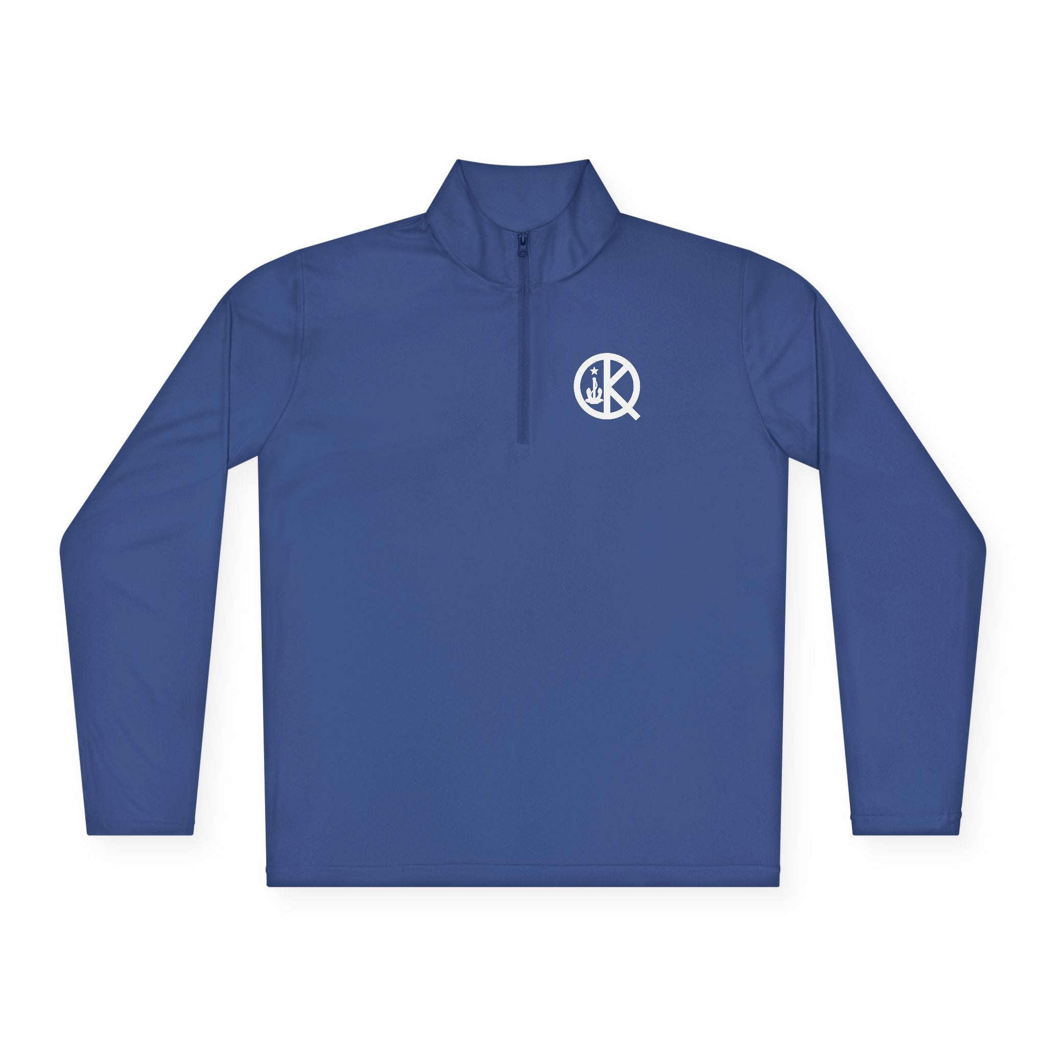 Quincy Kid- Quarter Zip White Logo