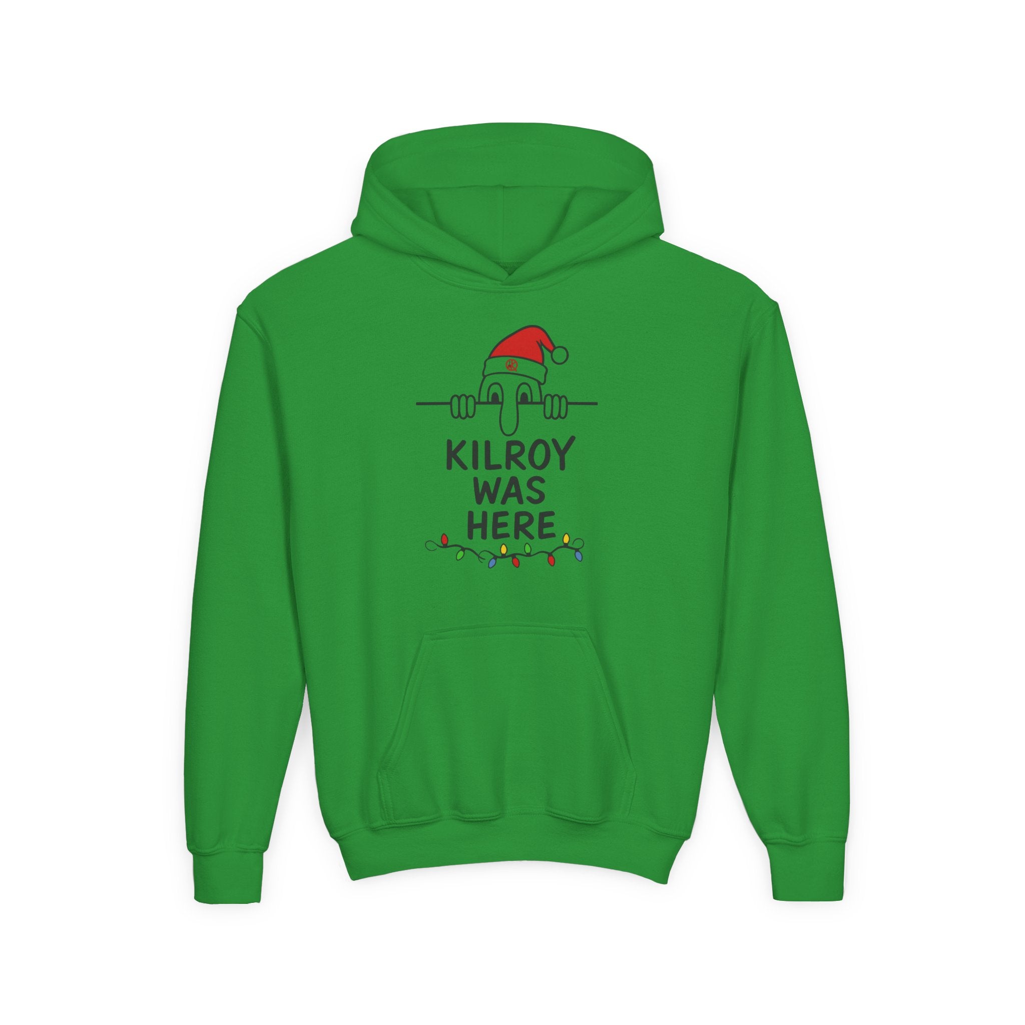 Kilroy Was Here Youth Holiday Hoodie- Front