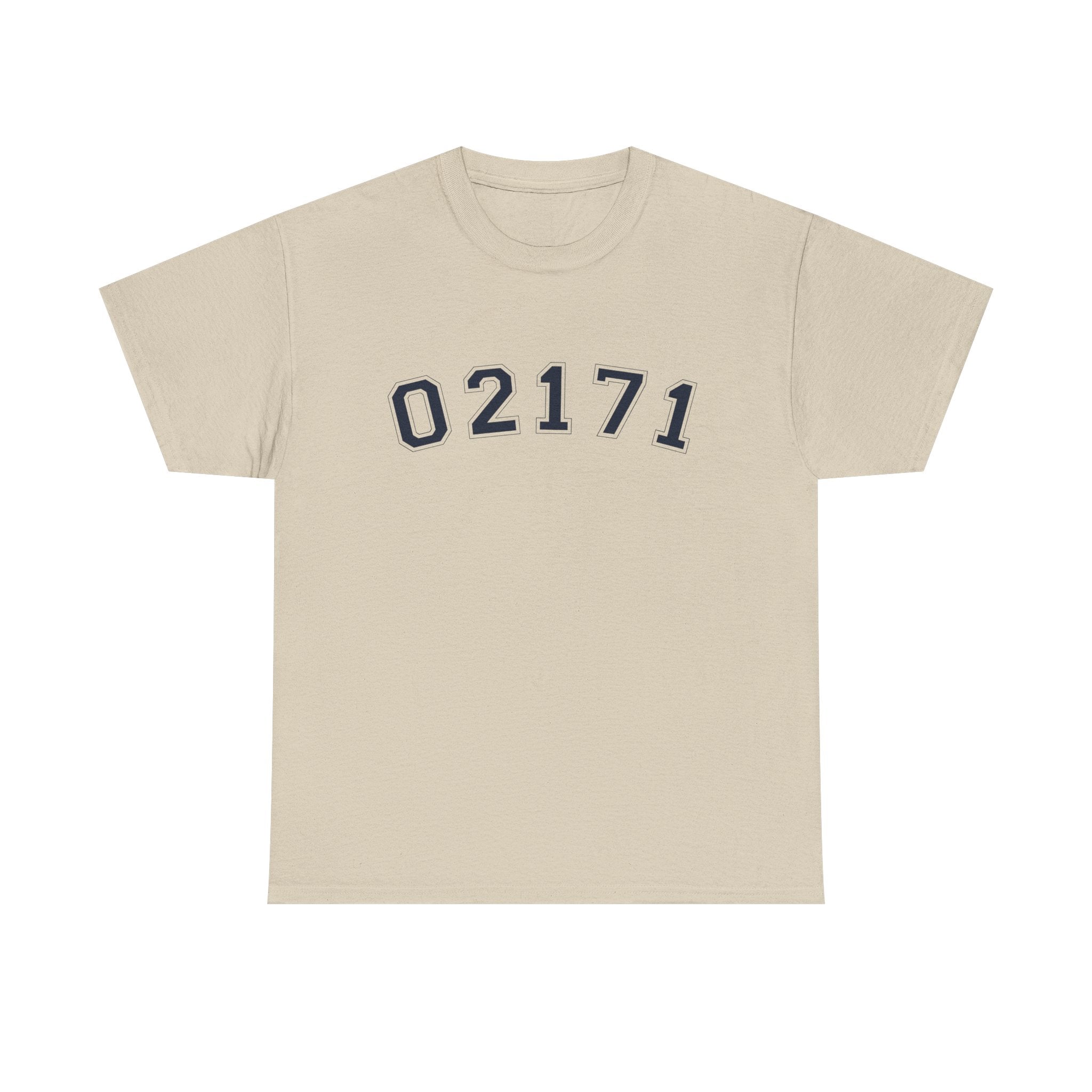 02171- Quincy Zip Code T-shirt Navy Text