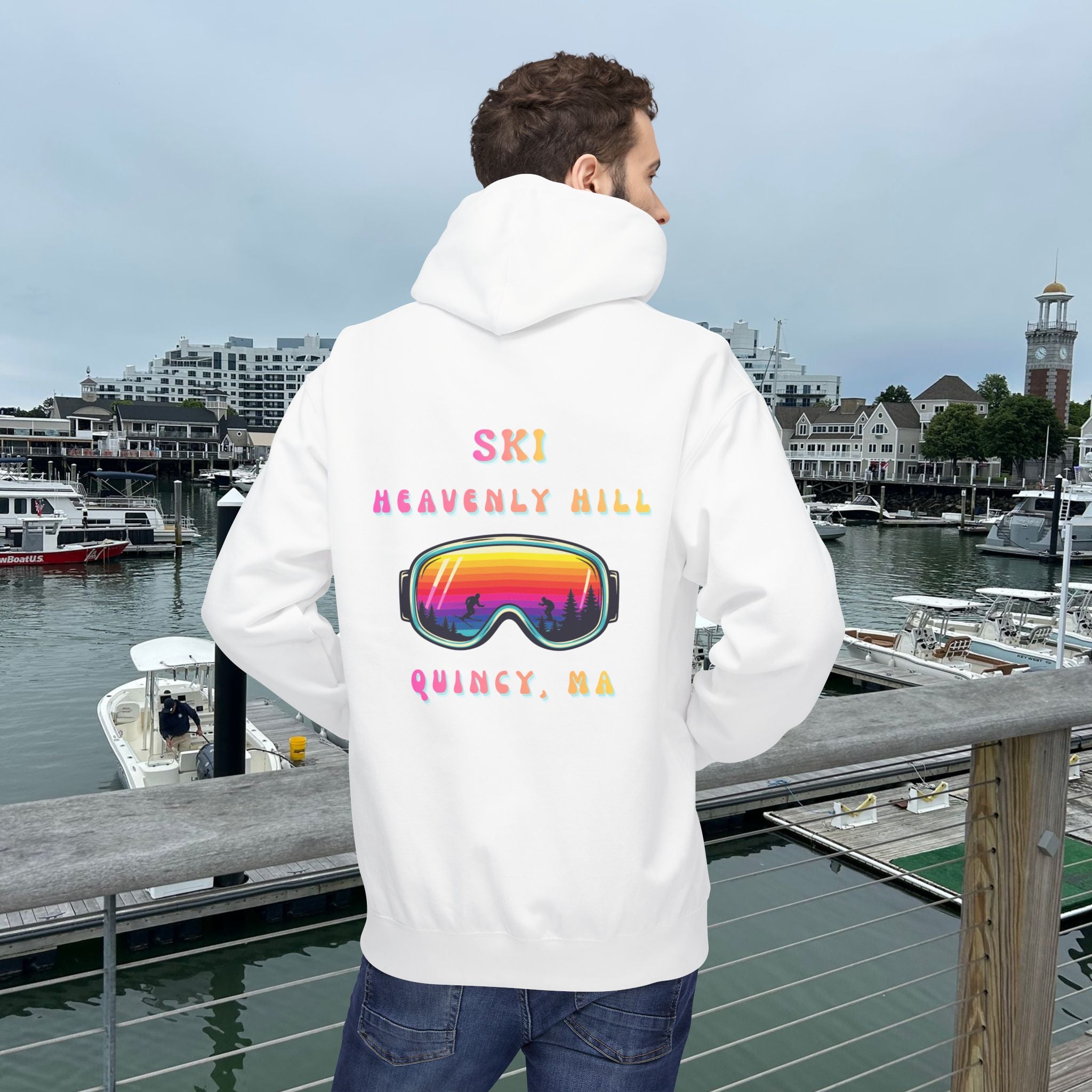Ski Heavenly Hill Softstyle Hoodie- QK Logo