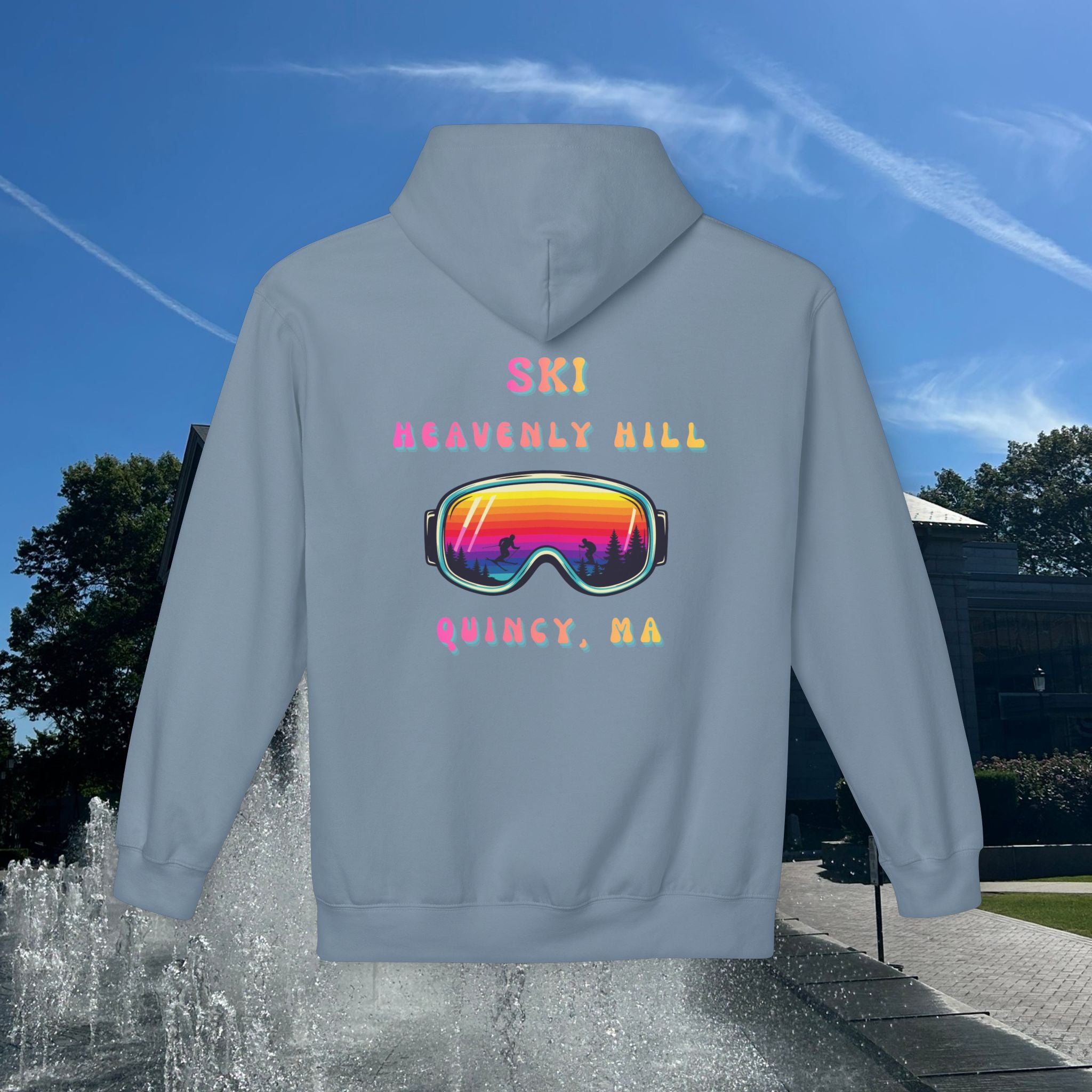 Ski Heavenly Hill Softstyle Hoodie- QK Logo