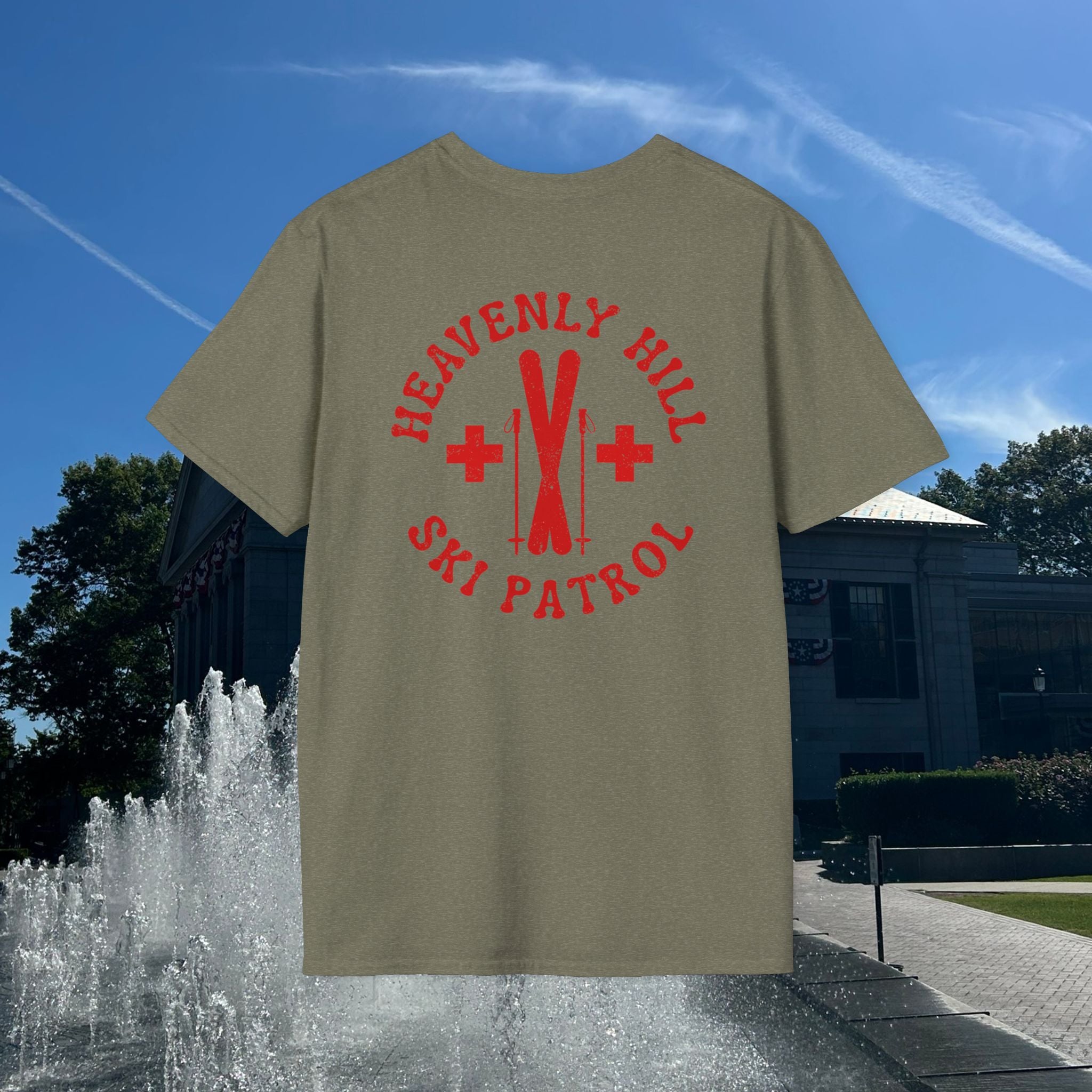 Distressed Heavenly Hill Ski Patrol T-shirt