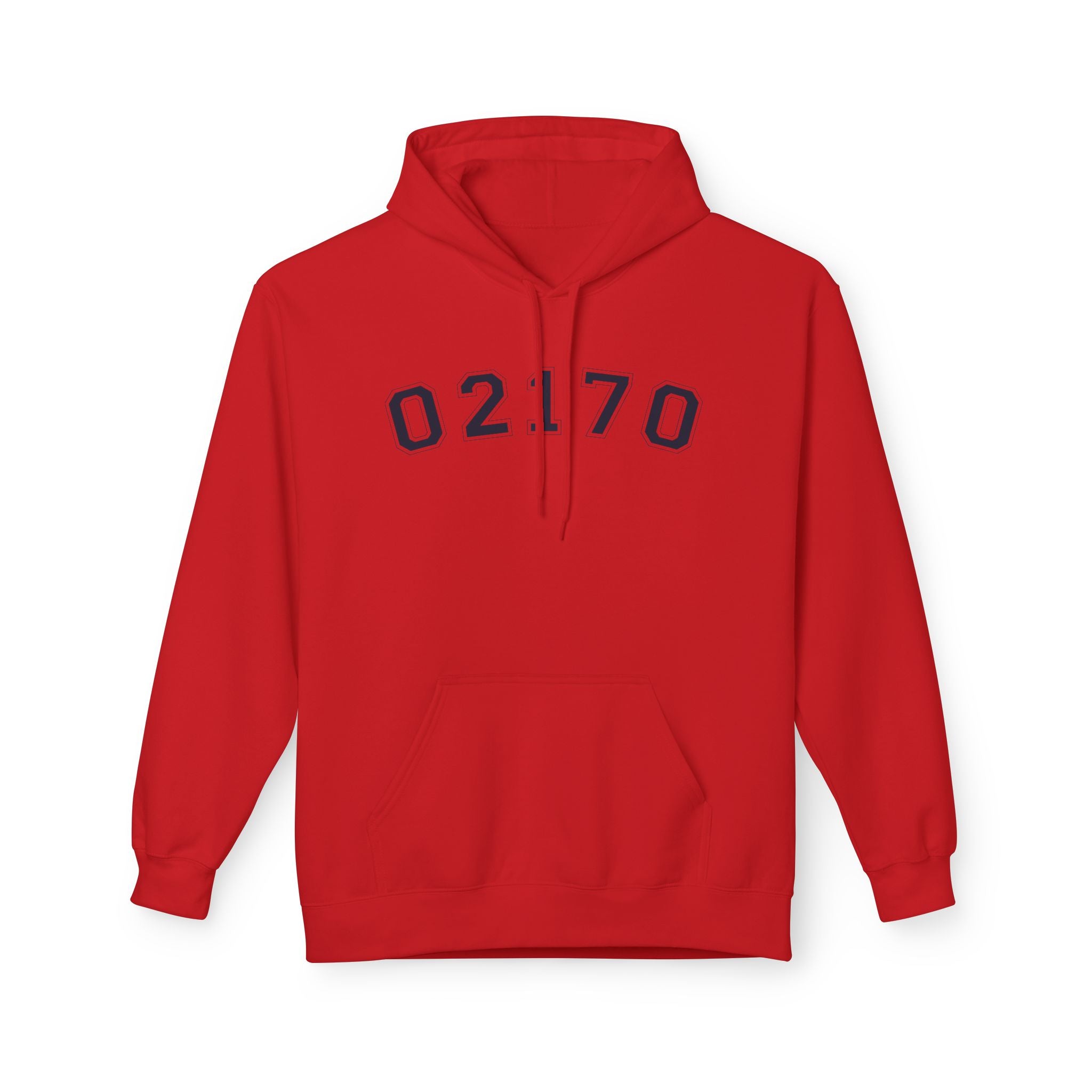 02170- Quincy Zip Code Soft style Hoodie Navy Text