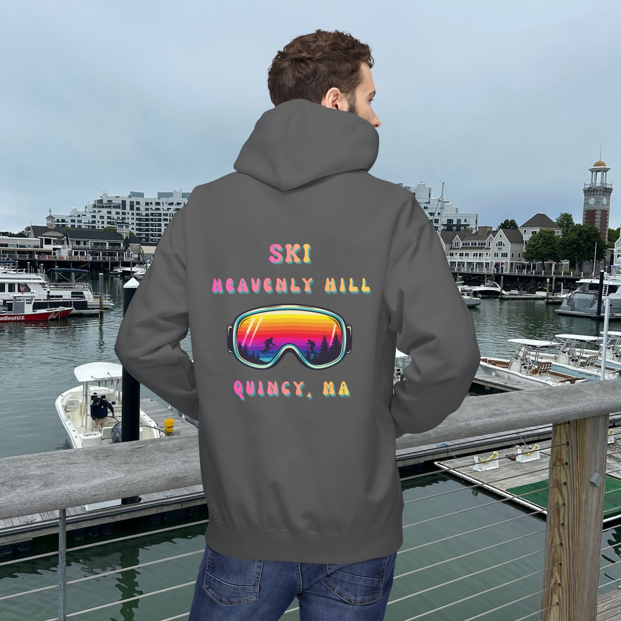 Ski Heavenly Hill Softstyle Hoodie- QK Logo