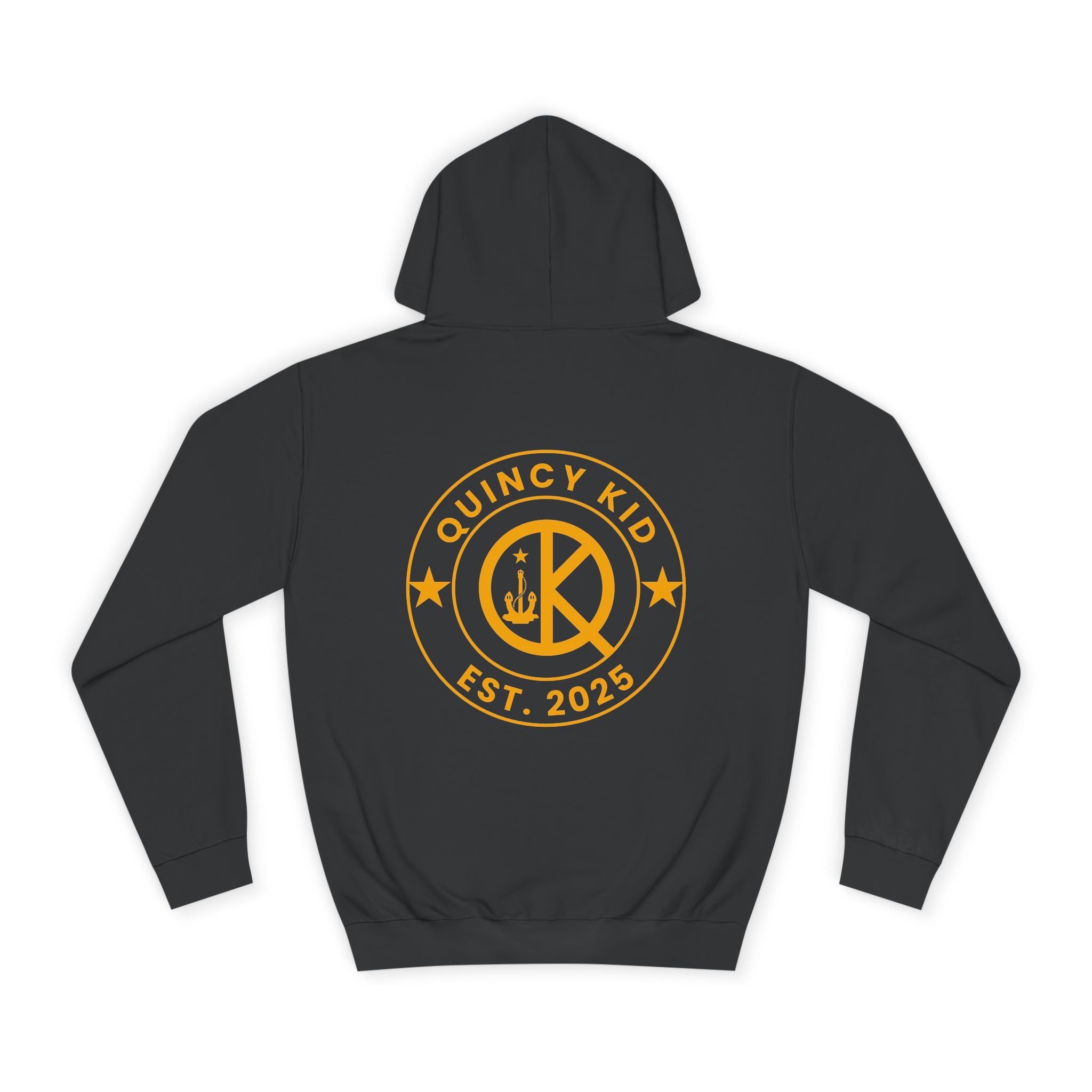 Quincy Kid- Black and Gold Emblem Hoodie