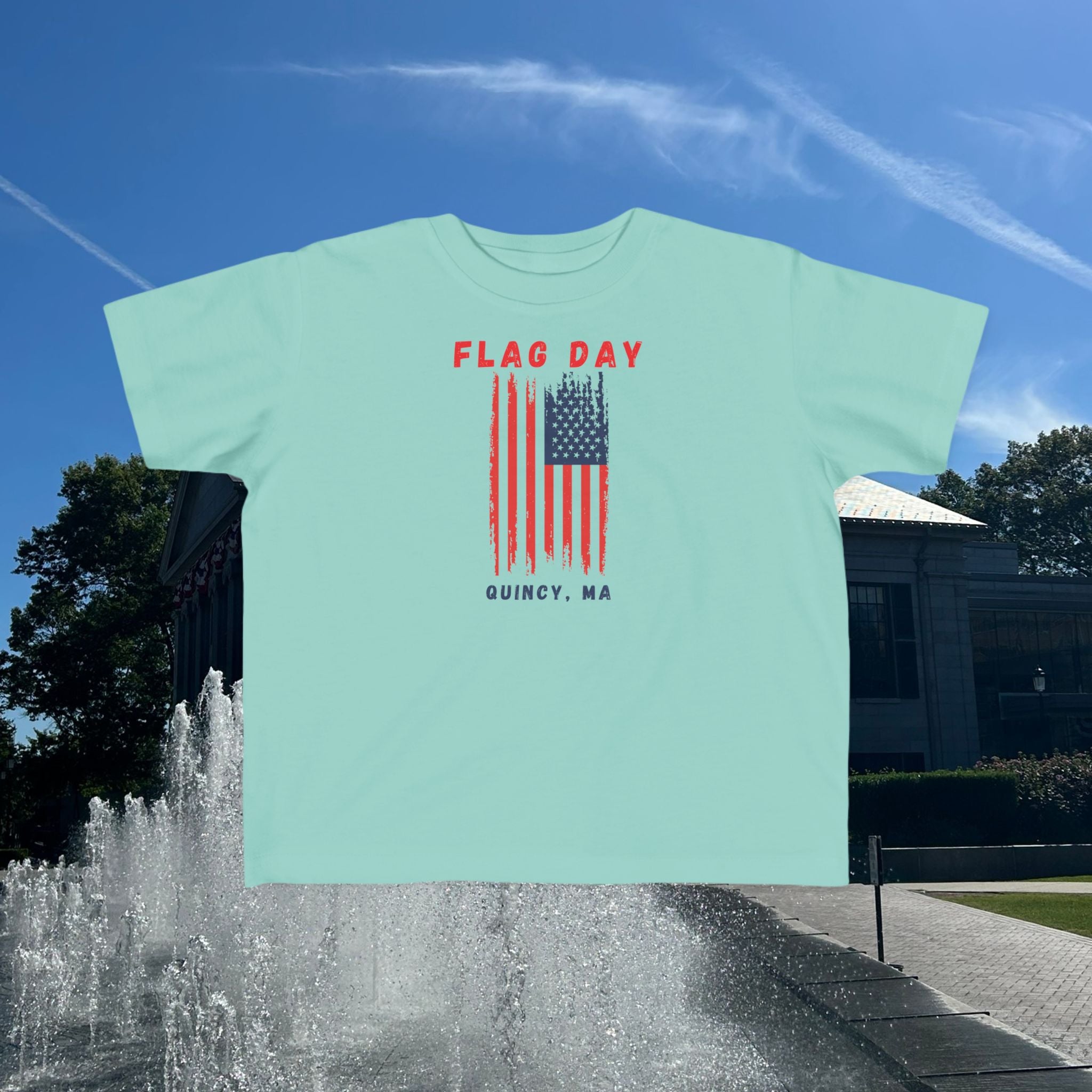 Quincy Flag Day Toddler Tee