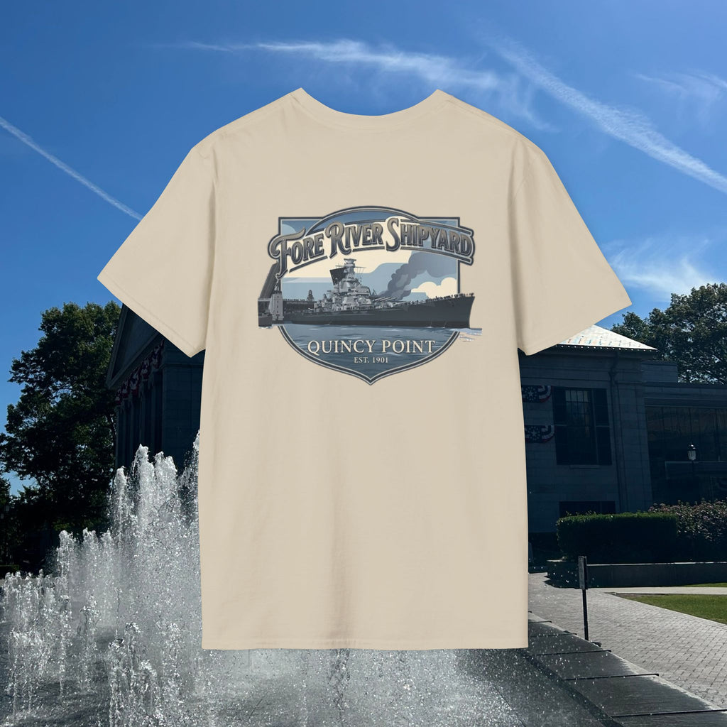 USS Massachusetts Fore River Shipyard T-Shirt