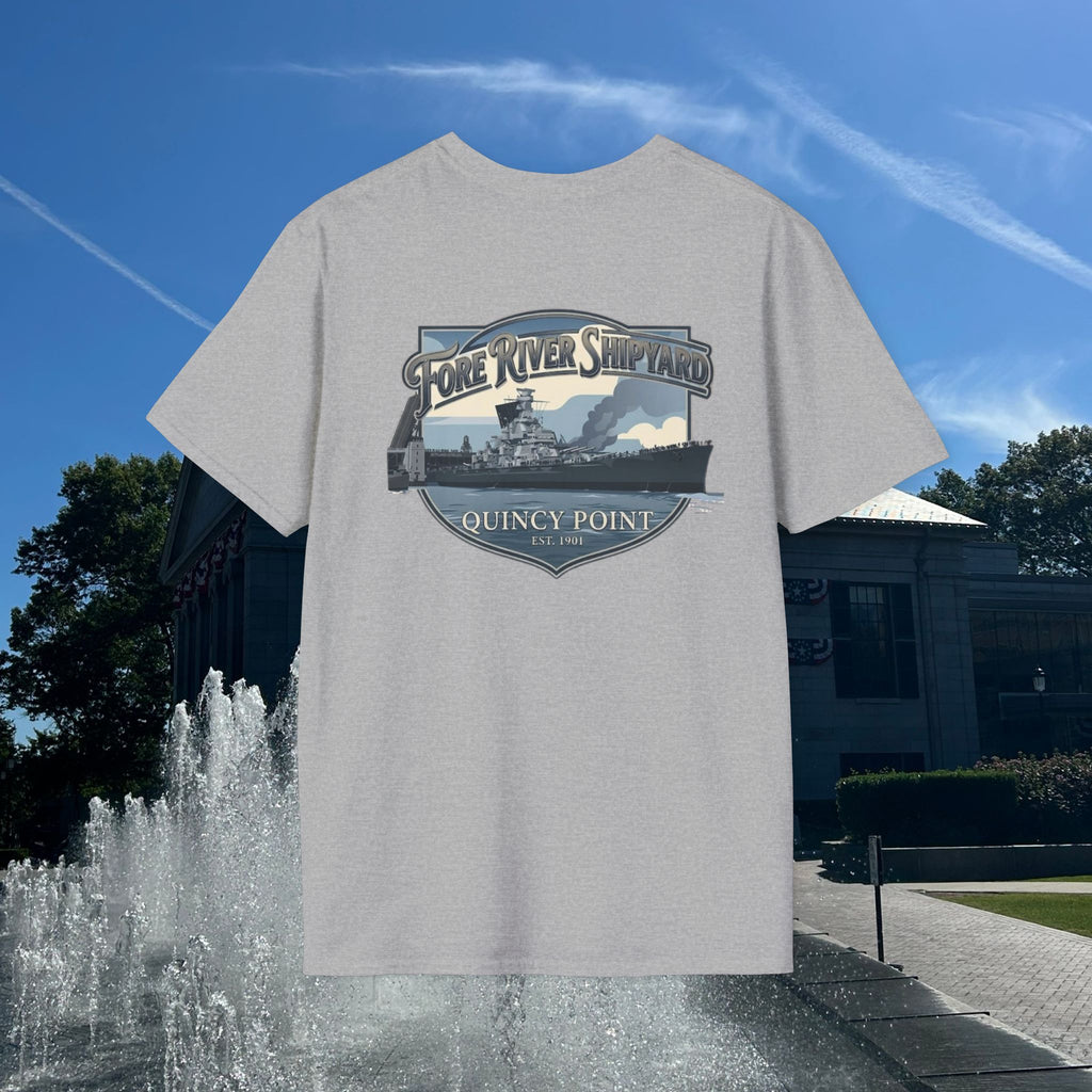 USS Massachusetts Fore River Shipyard T-Shirt