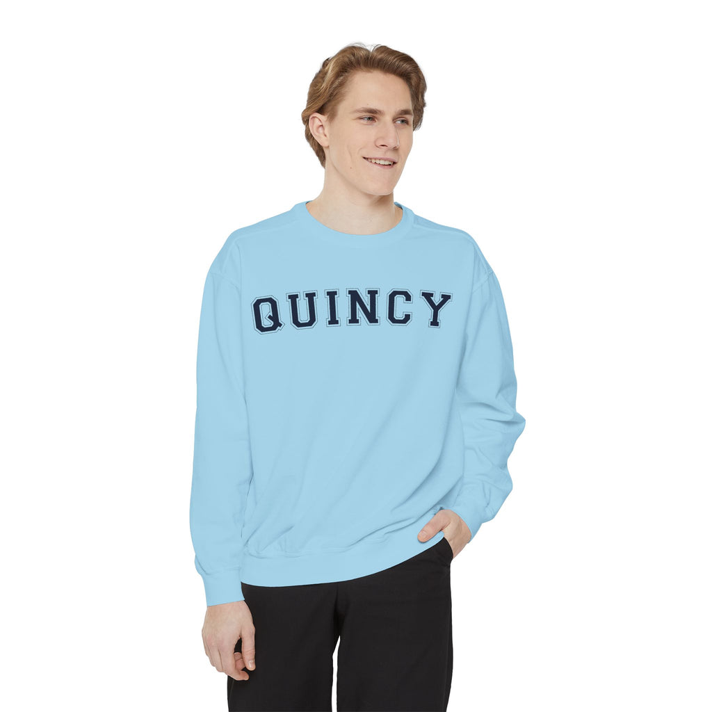 Quincy Sweatshirt Navy Text