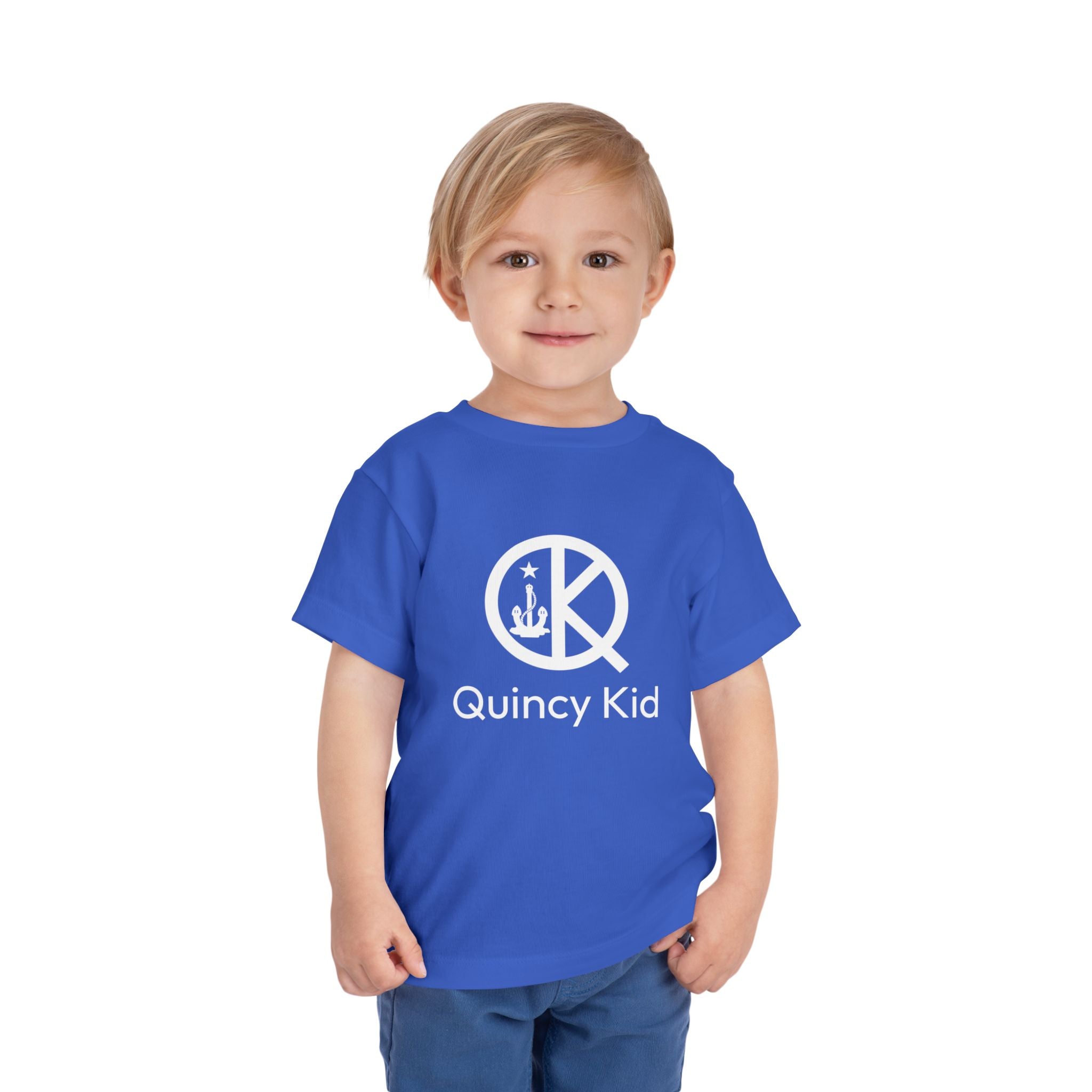 Quincy Kid Toddler T-shirt White Text
