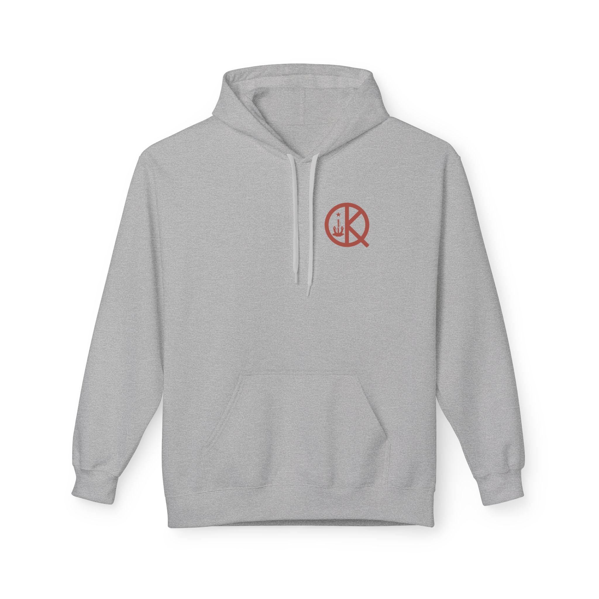 Quincy Distance Sign Softstyle Hoodie- Maroon Logo