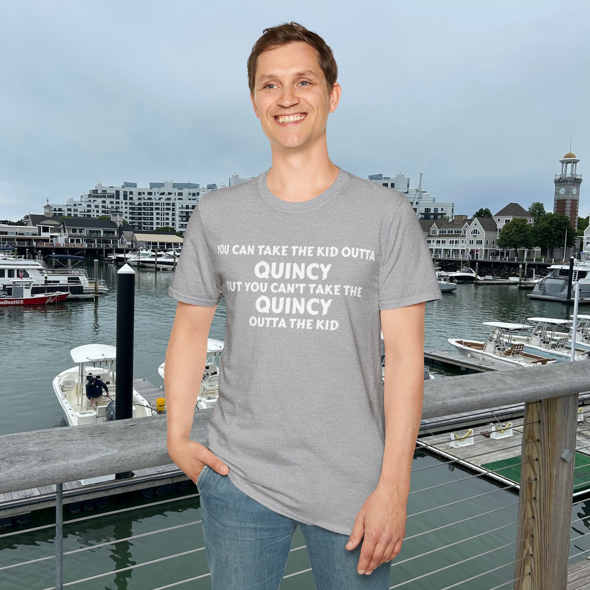 You Can Take the Kid Outta Quincy T-Shirt Front