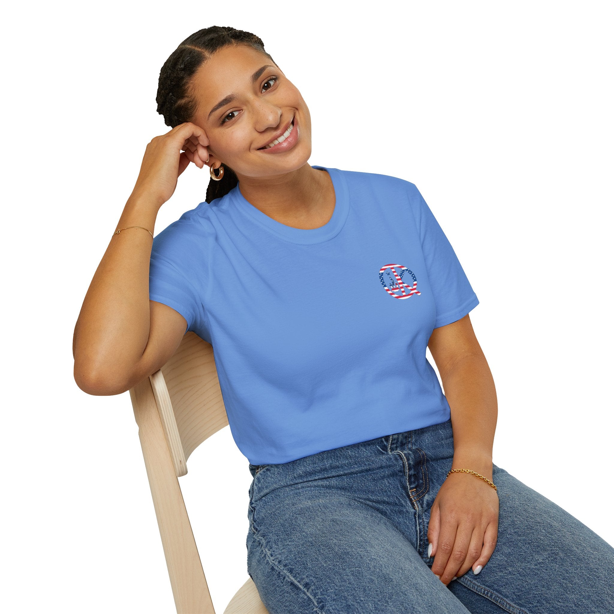 Quincy Kid Flag Logo- Flag Day T-Shirt