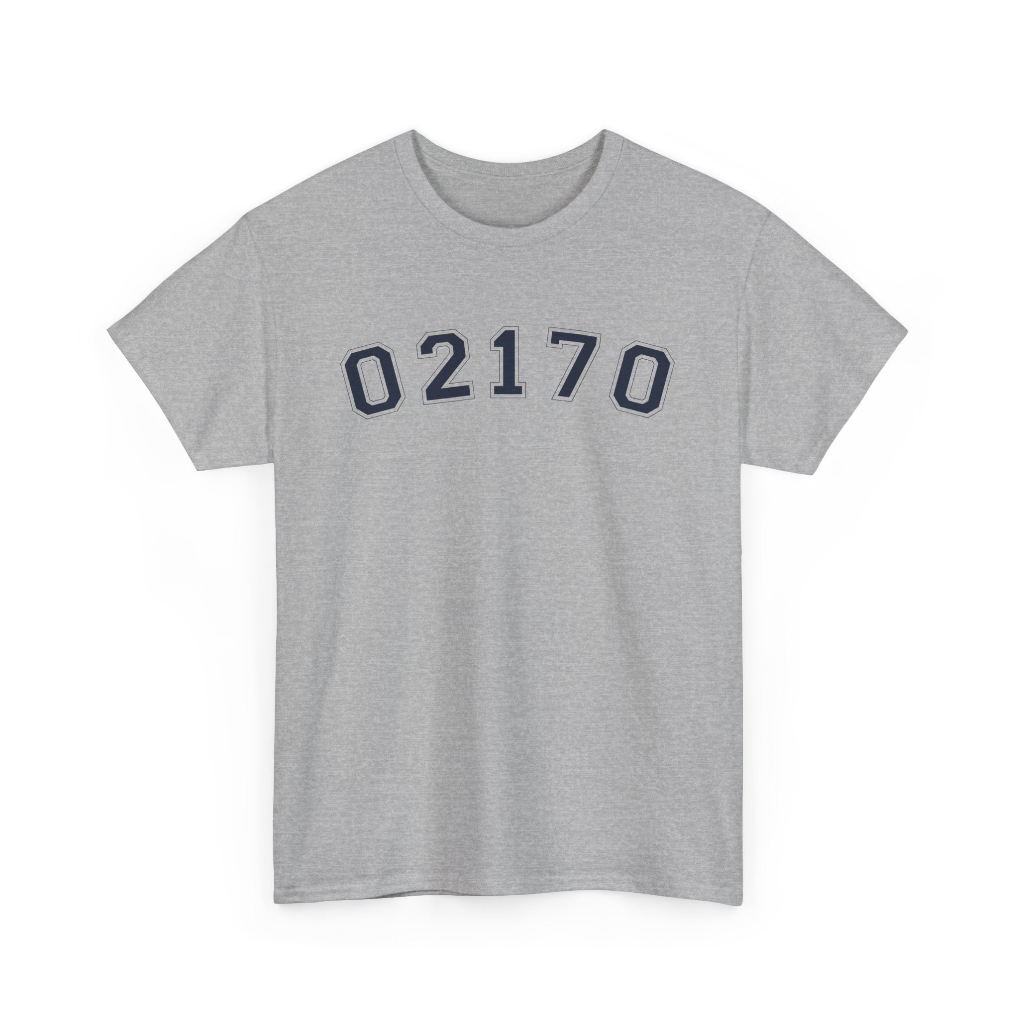 02170- Quincy Zip Code T-shirt Navy Text
