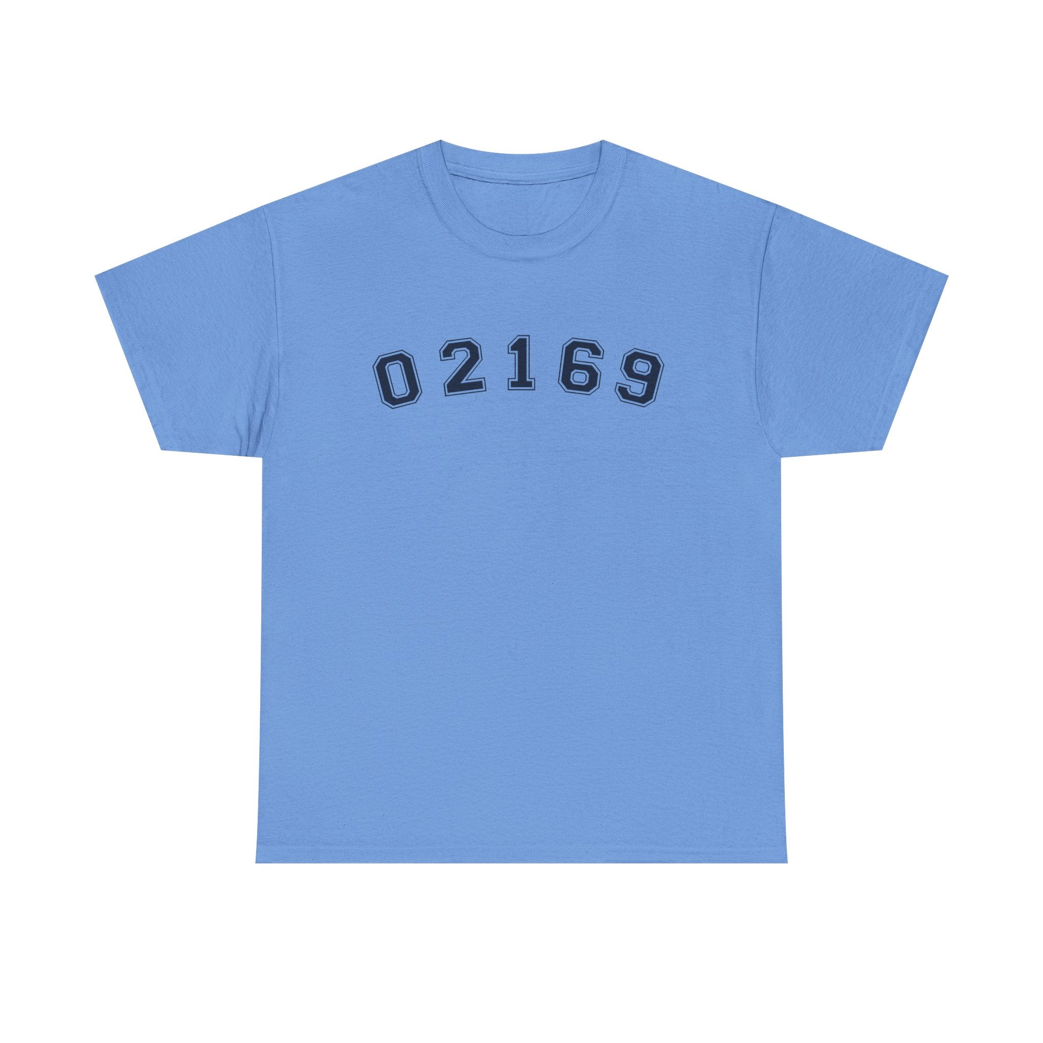 02169-Quincy Zip Code T-shirt Navy Text