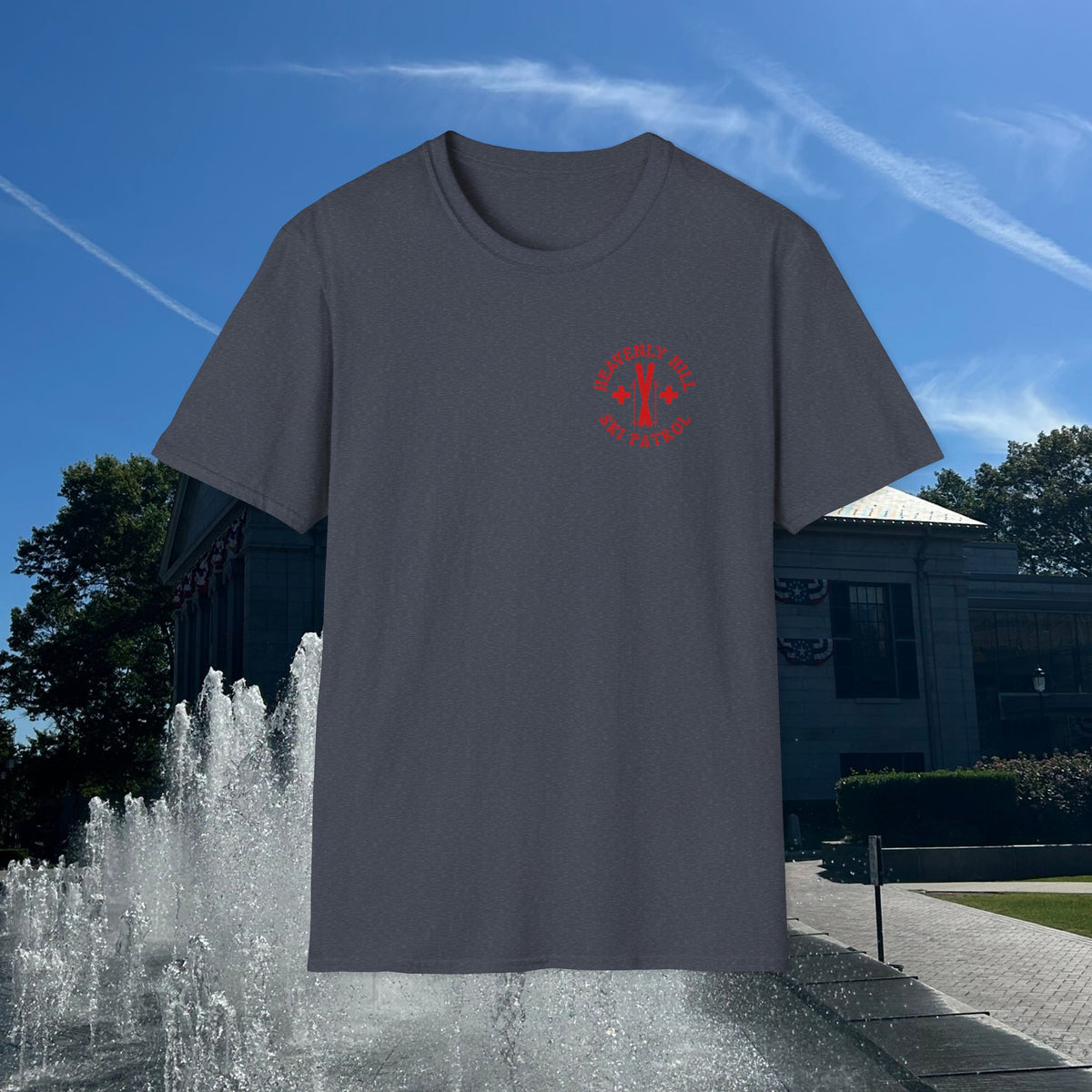 Distressed Heavenly Hill Ski Patrol T-shirt