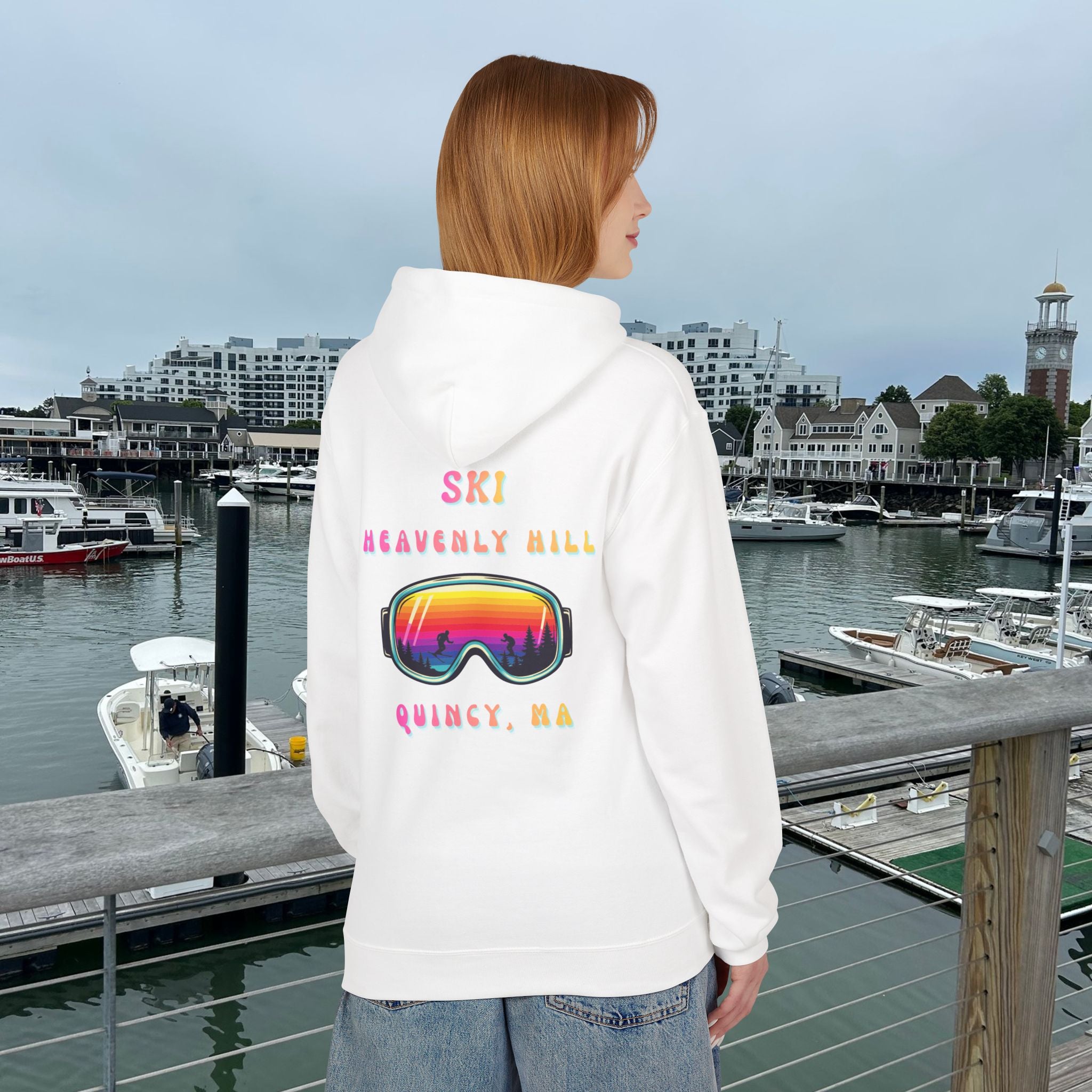 Ski Heavenly Hill Softstyle Hoodie- QK Logo