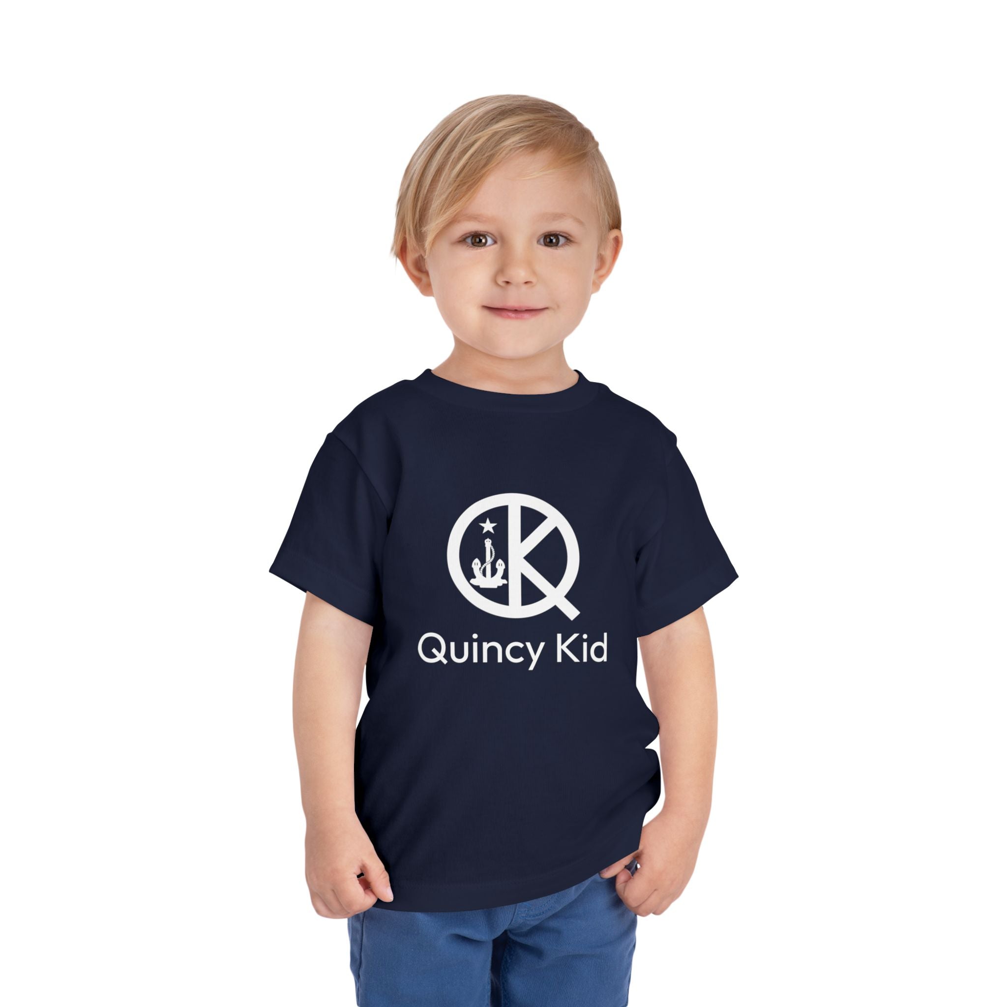 Quincy Kid Toddler T-shirt White Text