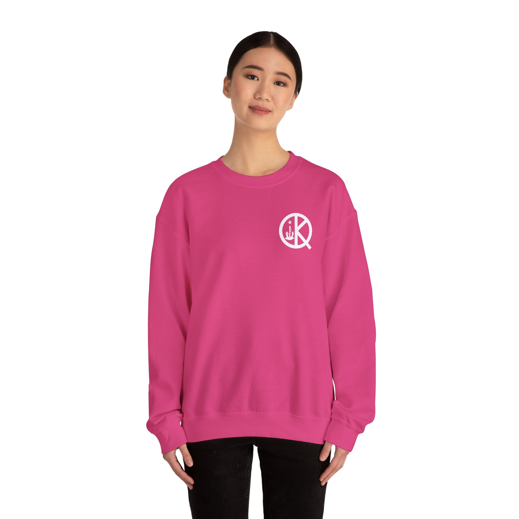 Quincy Kid Crewneck Sweatshirt With White Emblem