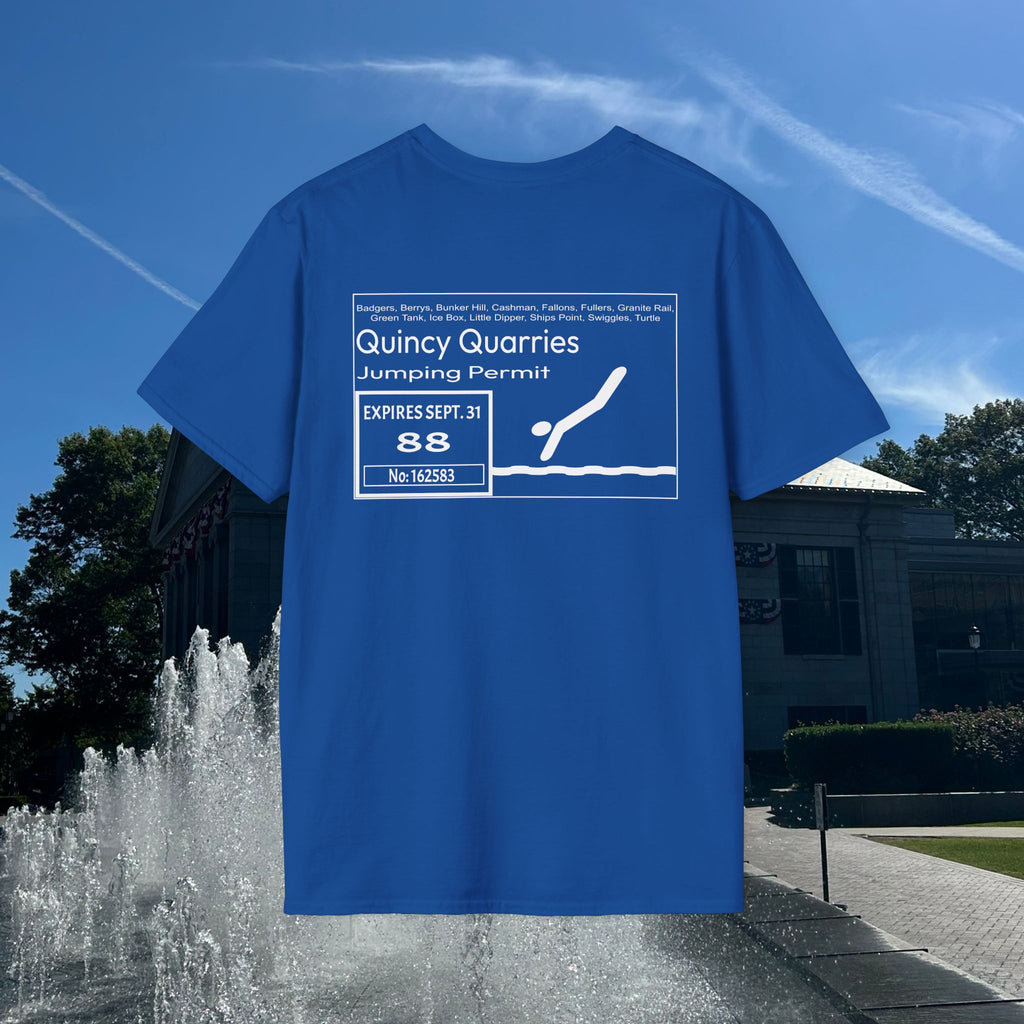 Quincy Quarries Permit T-shirt- Back