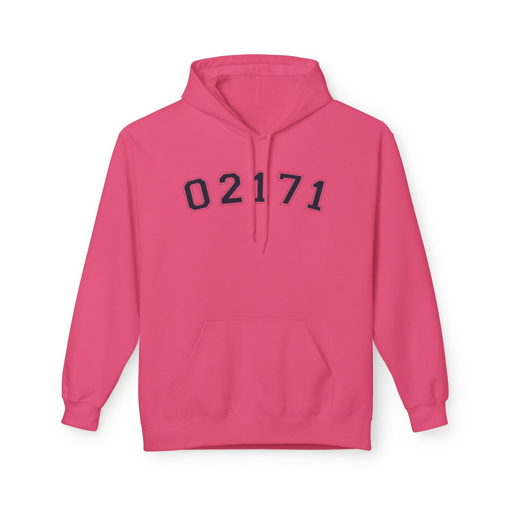 02171- Quincy Zip Code Sweatshirt Navy Text