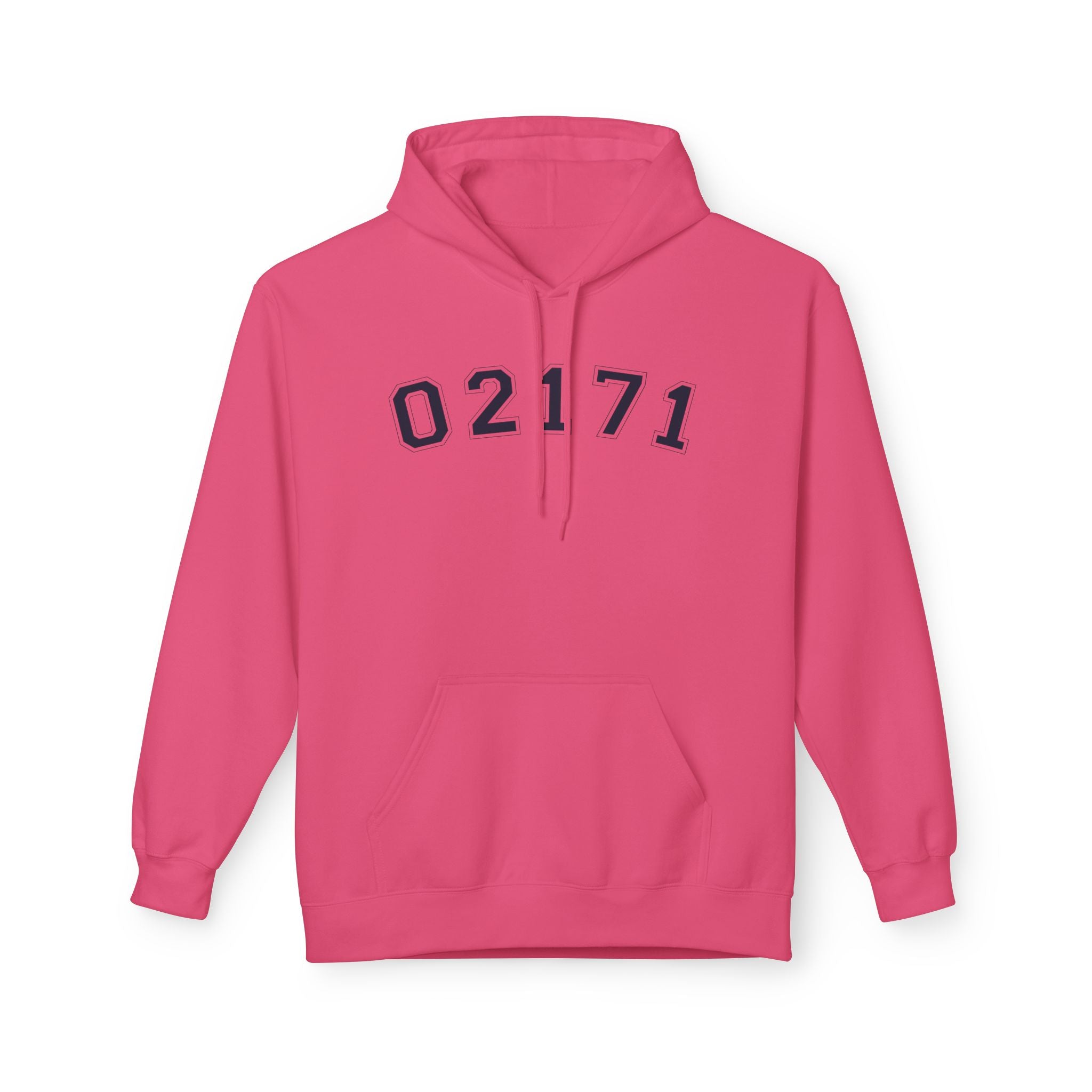 02171- Quincy Zip Code Sweatshirt Navy Text