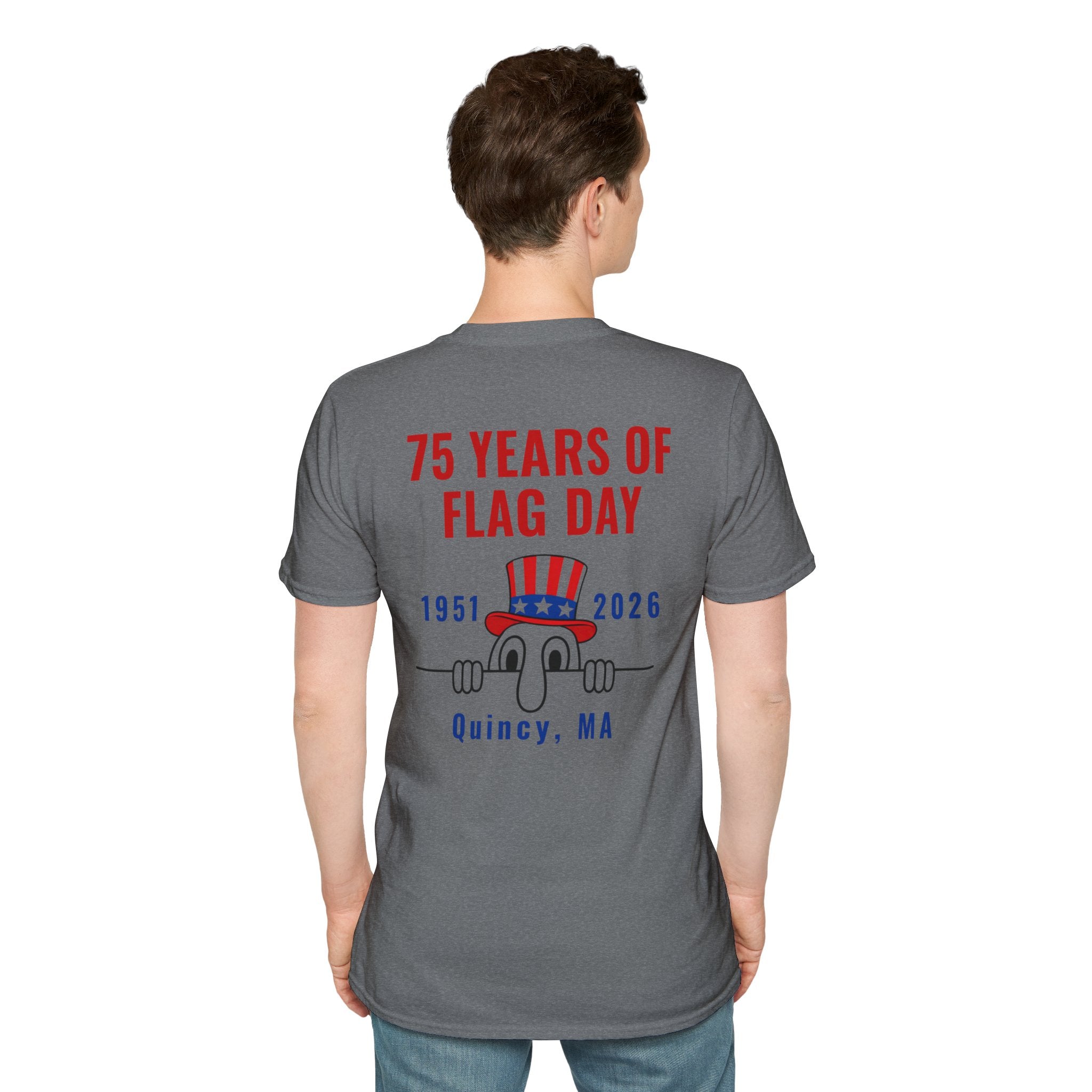 Kilroy Was Here Flag Day T-Shirt — Quincy 75th Anniversary