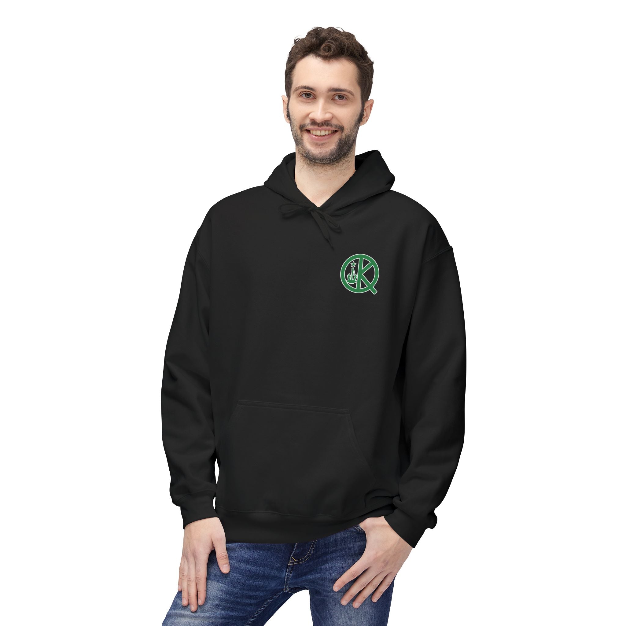 Quincy Kid- Celtic Green Logo Softstyle Hoodie