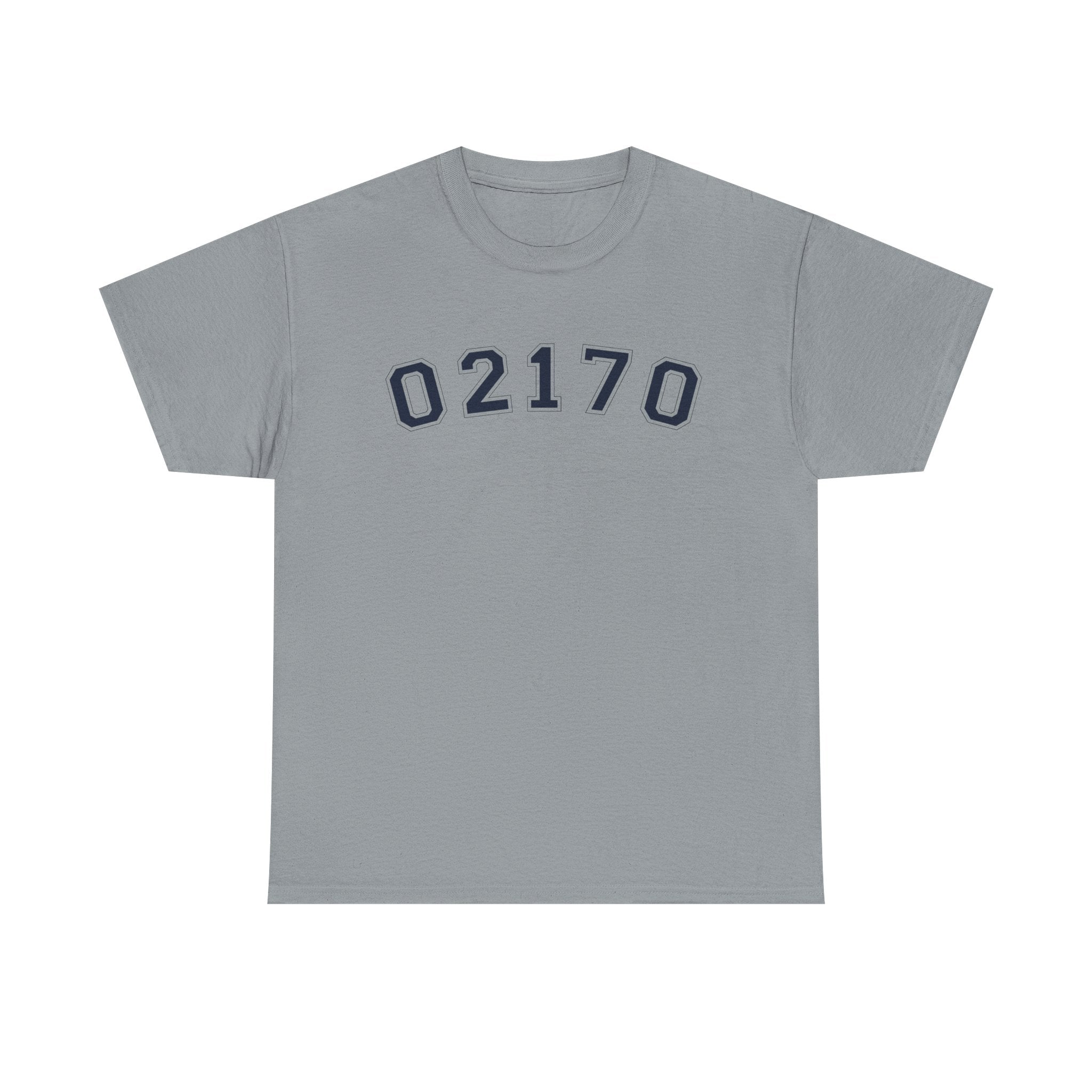 02170- Quincy Zip Code T-shirt Navy Text