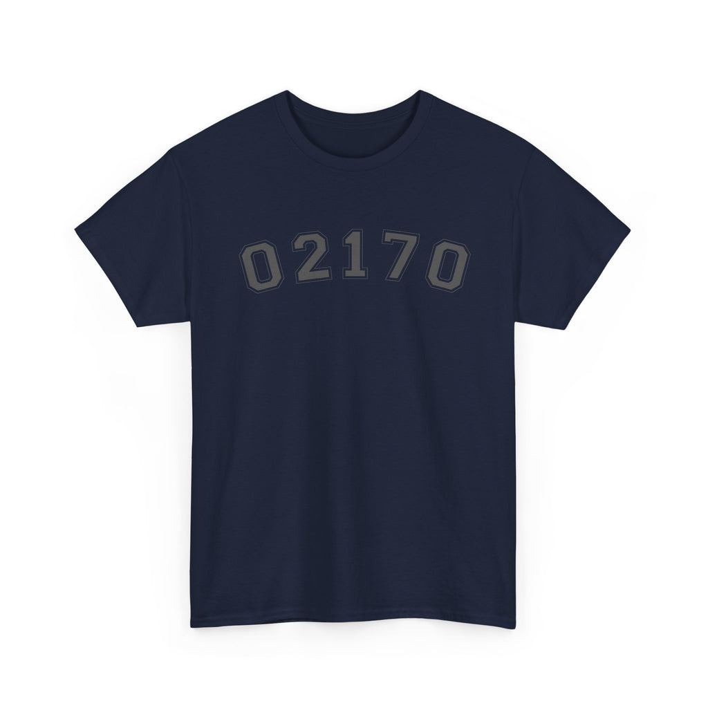 02170- Quincy Zip Code T-shirt Grey Text