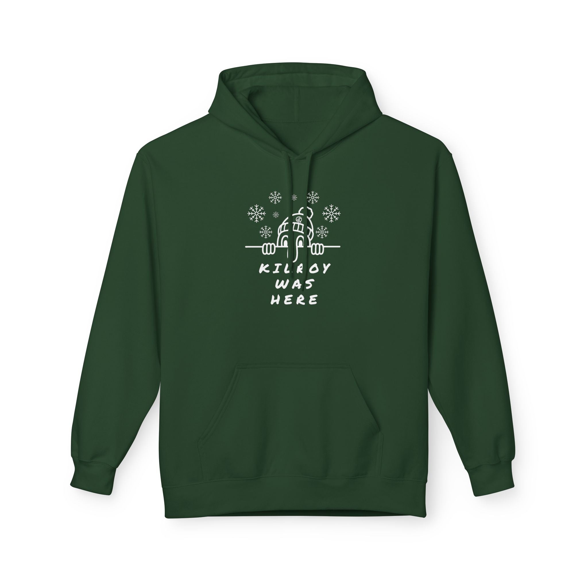 Kilroy Was Here Winter White Front Softstyle Hoodie