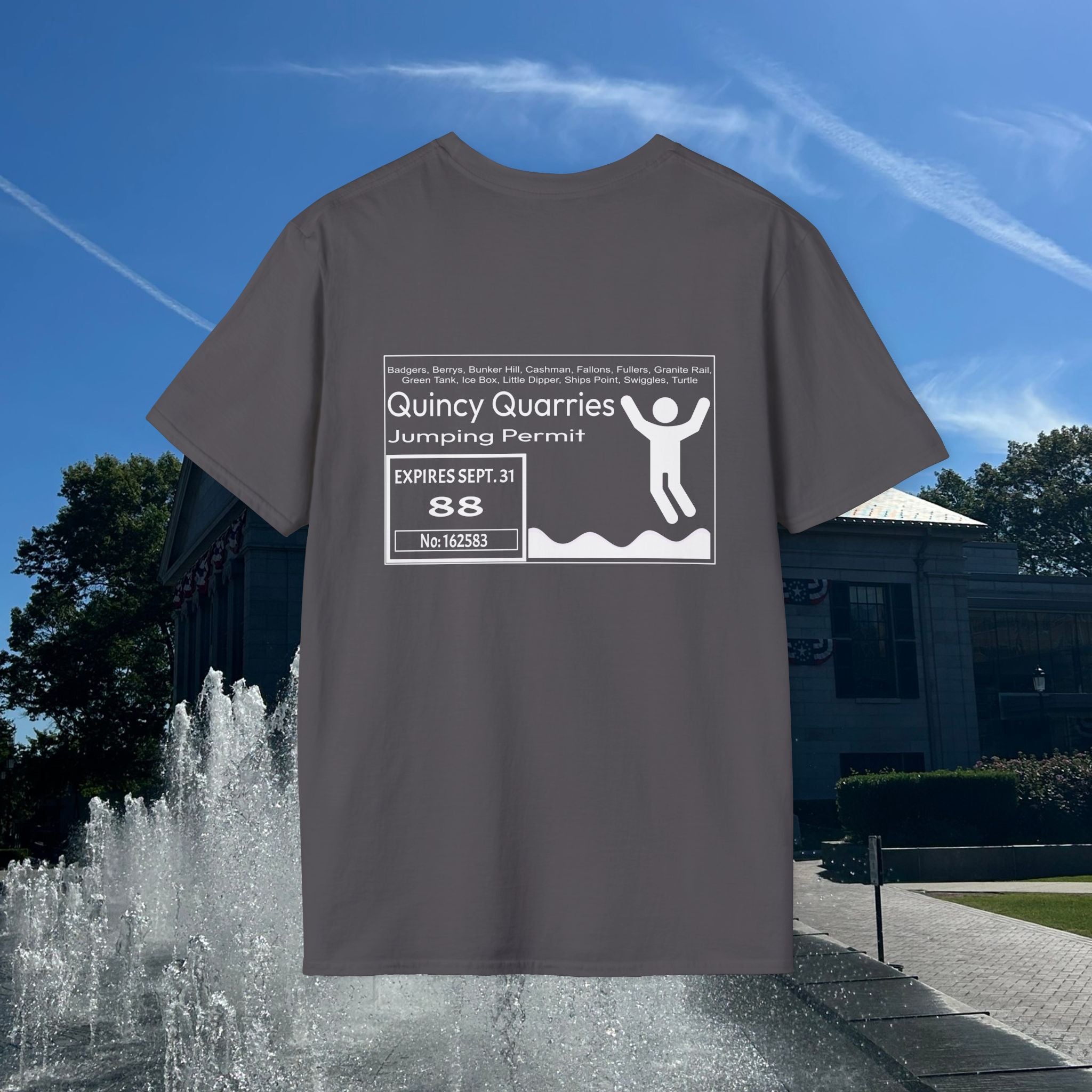 Quincy Quarries Permit T-shirt