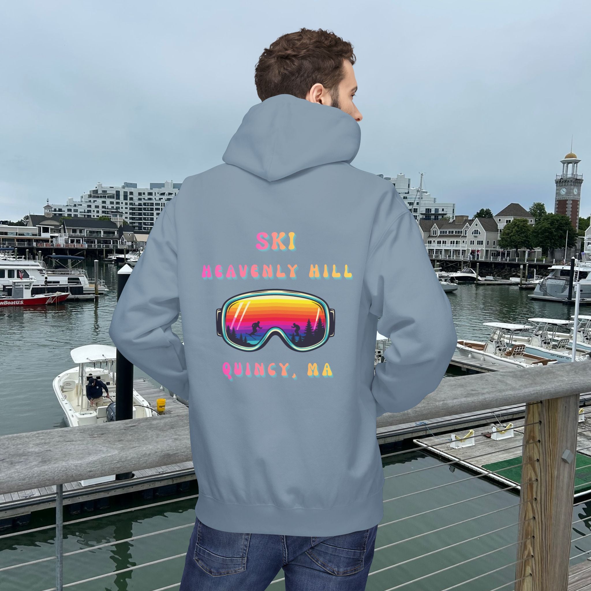 Ski Heavenly Hill Softstyle Hoodie- QK Logo