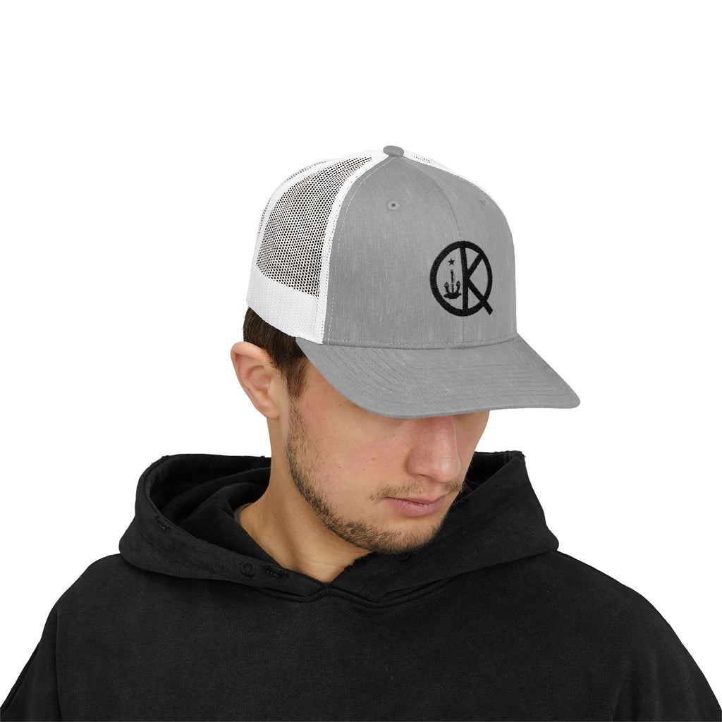 QK Logo Snapback Trucker Cap